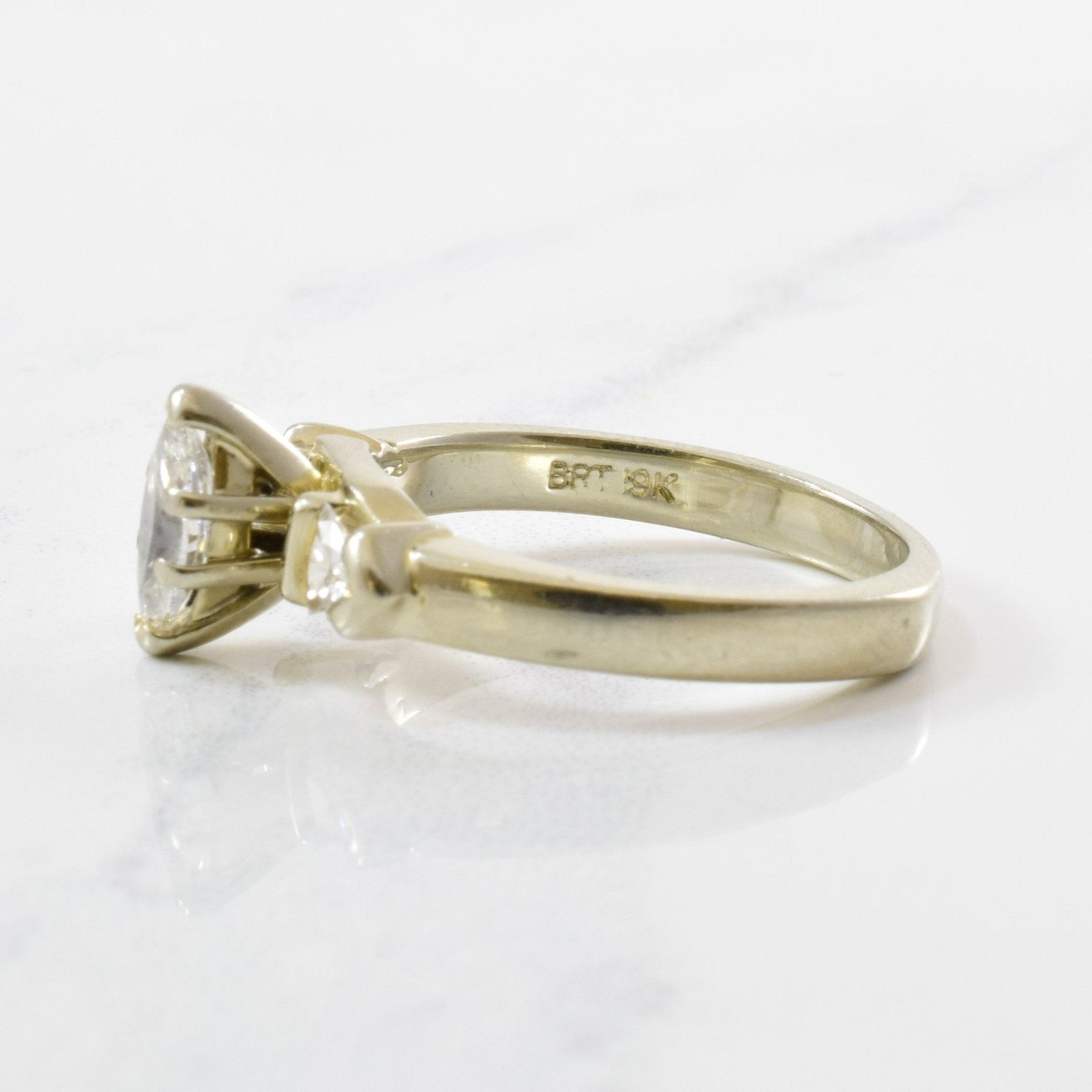 'Spence Diamonds' Marquise & Trillion Cut Three Stone Ring | 0.71 ctw | SZ 6 | - 100 Ways