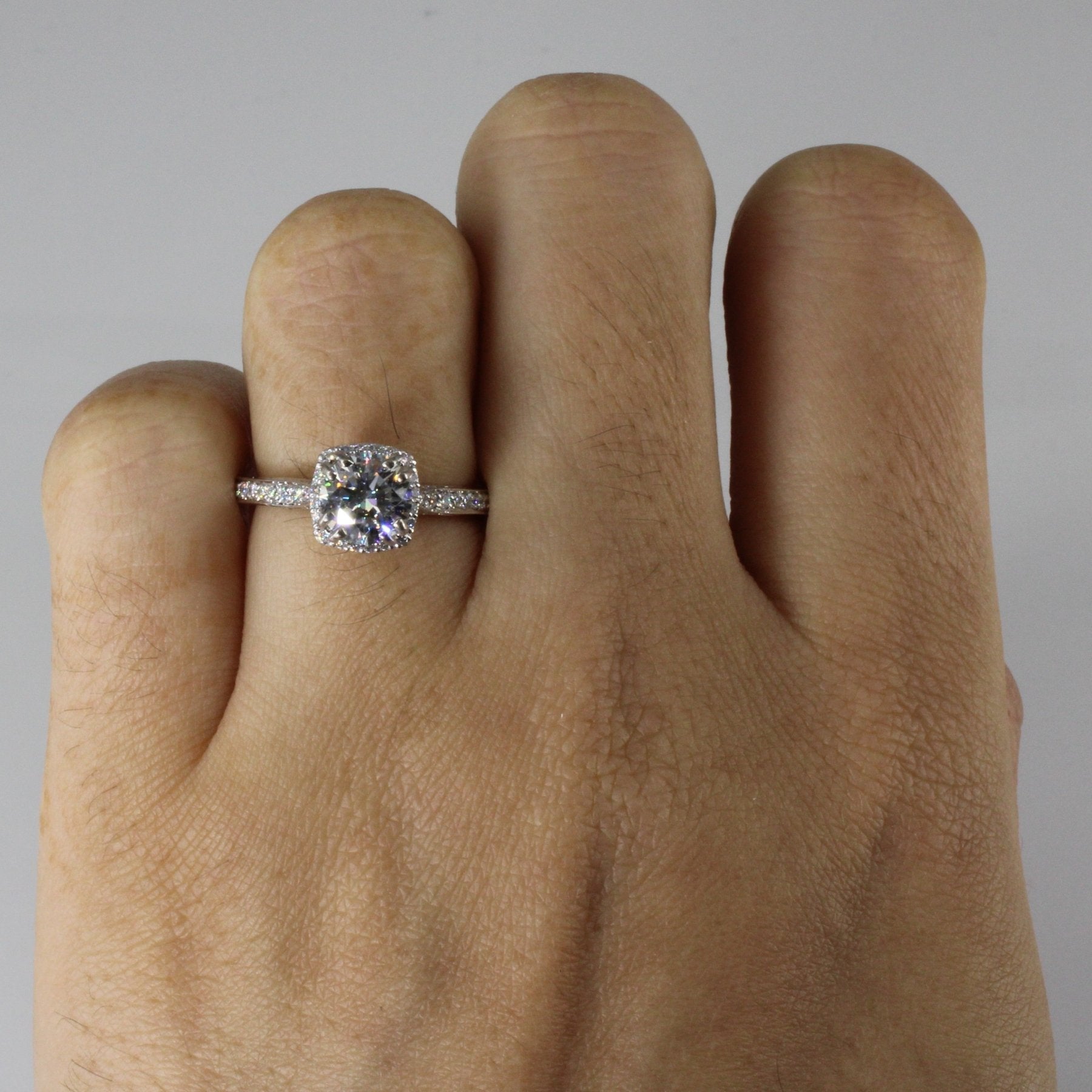 'Tacori' Dantela Cushion Bloom Engagement Ring GIA Certified | 1.23ctw | SI1 H XXX | SZ 5 | - 100 Ways