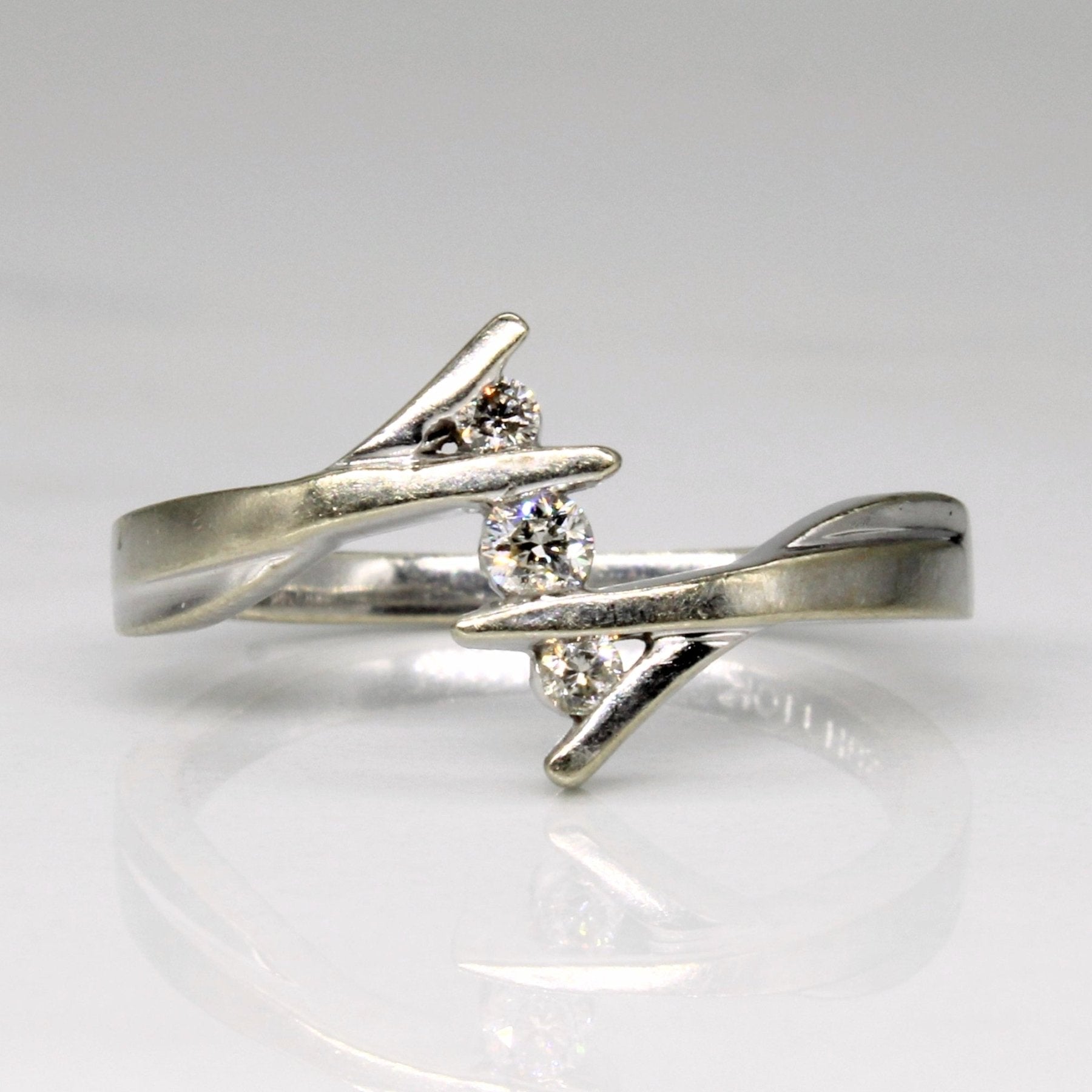 Tension Set Diamond Ring | 0.09ctw | SZ 6 | - 100 Ways