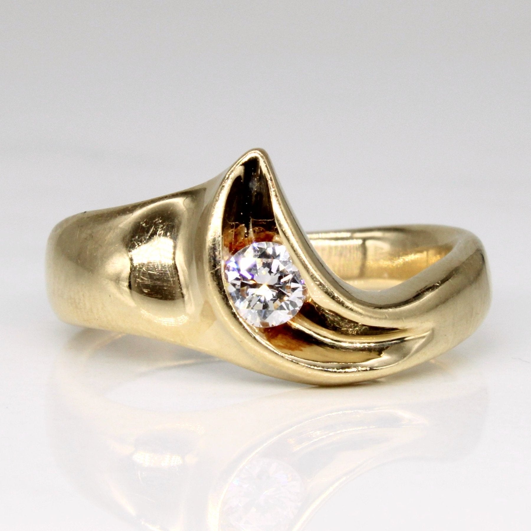 Tension Set Diamond Ring | 0.26ct | SZ 7.5 | - 100 Ways