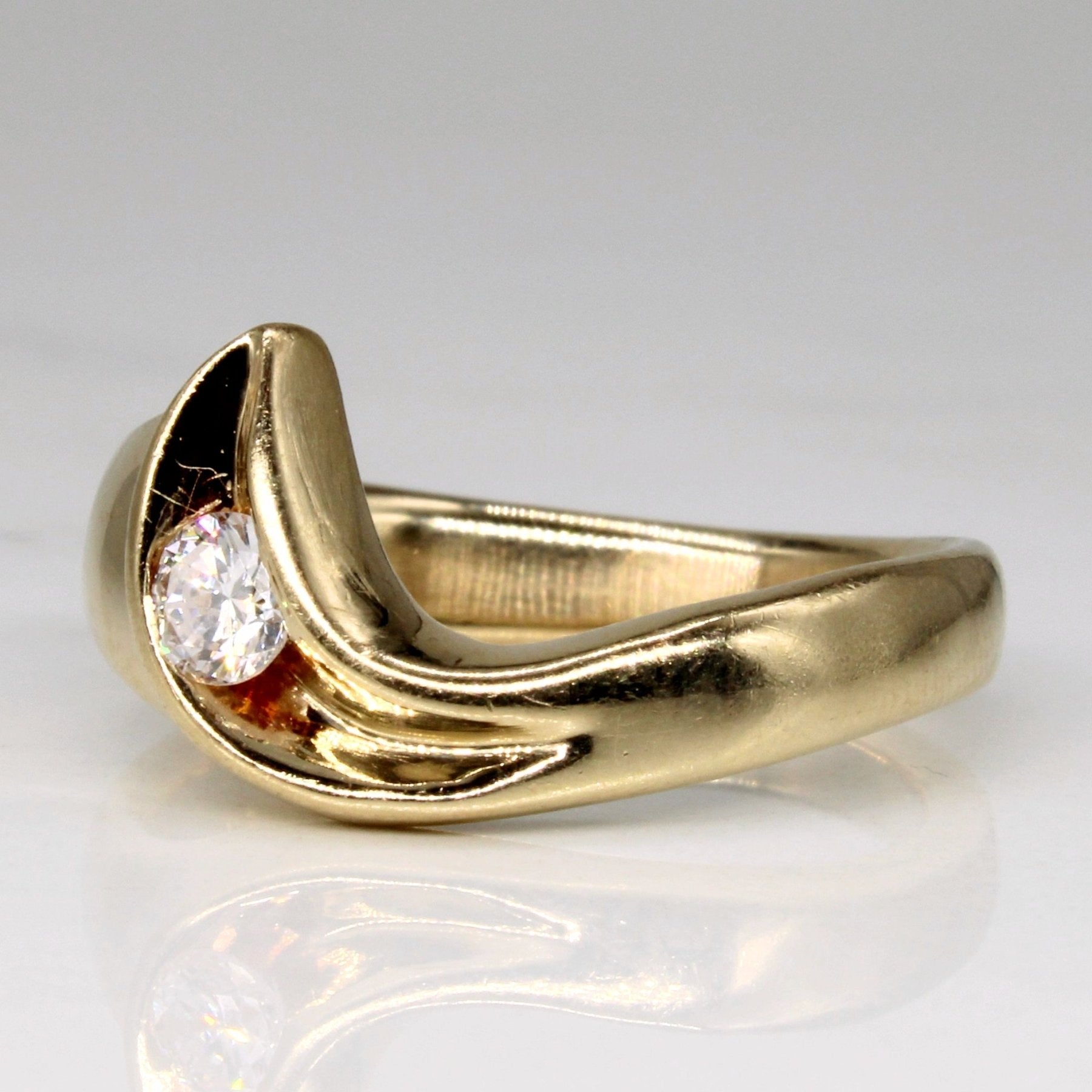 Tension Set Diamond Ring | 0.26ct | SZ 7.5 | - 100 Ways