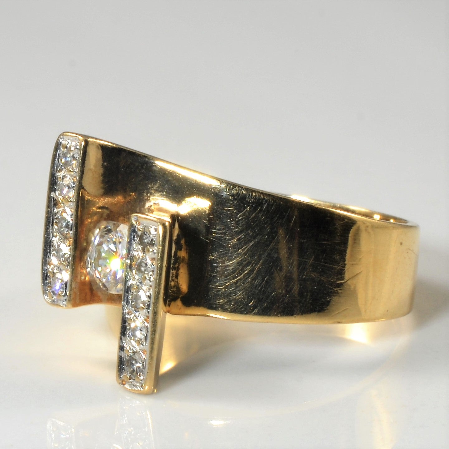 Tension Set Diamond Ring | 0.31ctw | SZ 7 | - 100 Ways