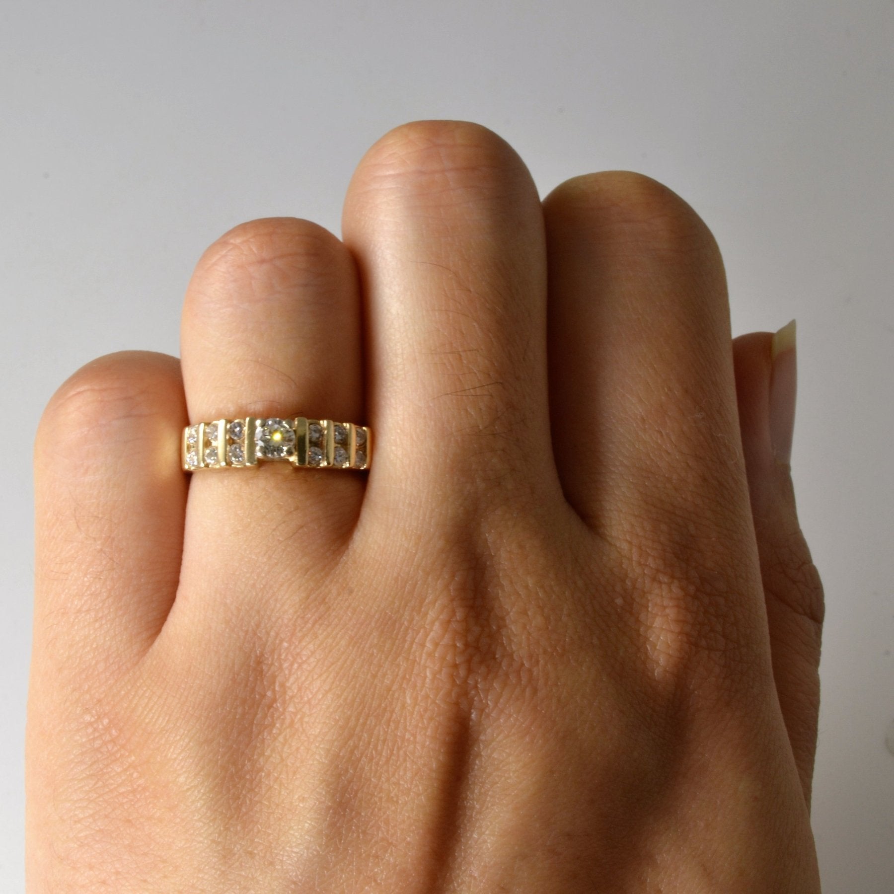 Tension Set Diamond Ring | 0.36ctw | SZ 5.25 | - 100 Ways