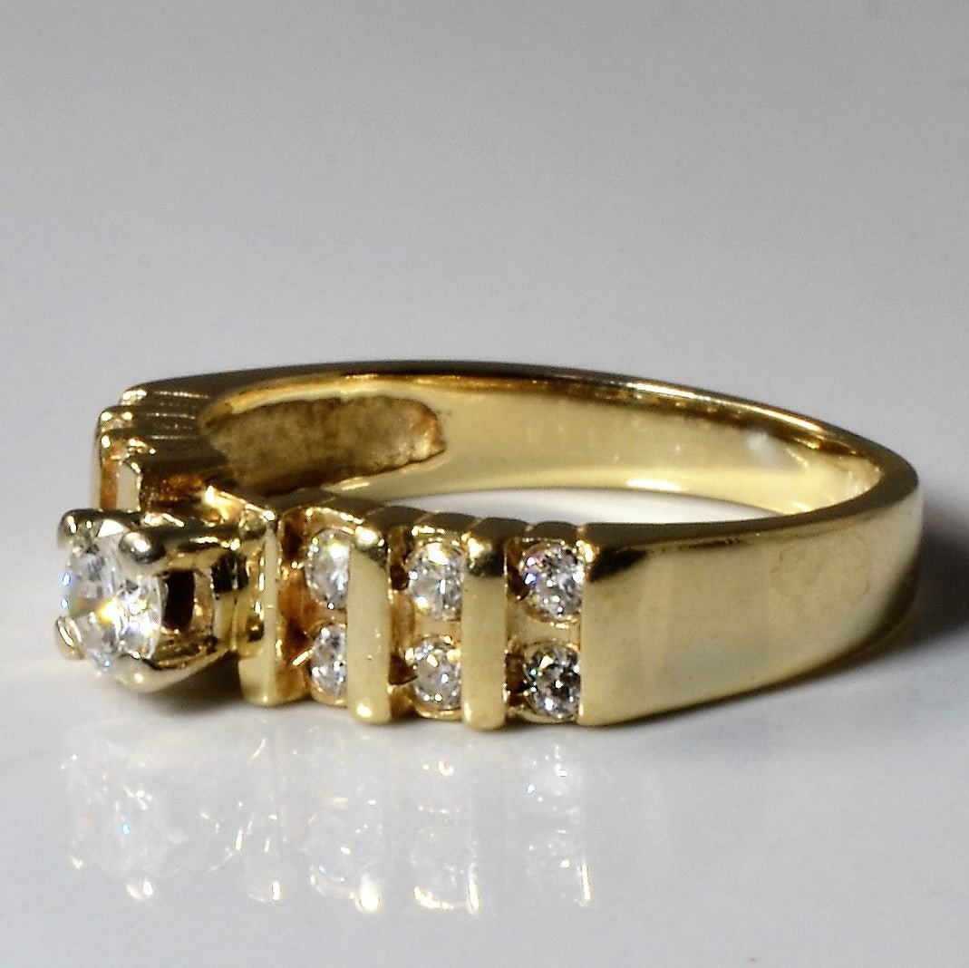 Tension Set Diamond Ring | 0.36ctw | SZ 5.25 | - 100 Ways