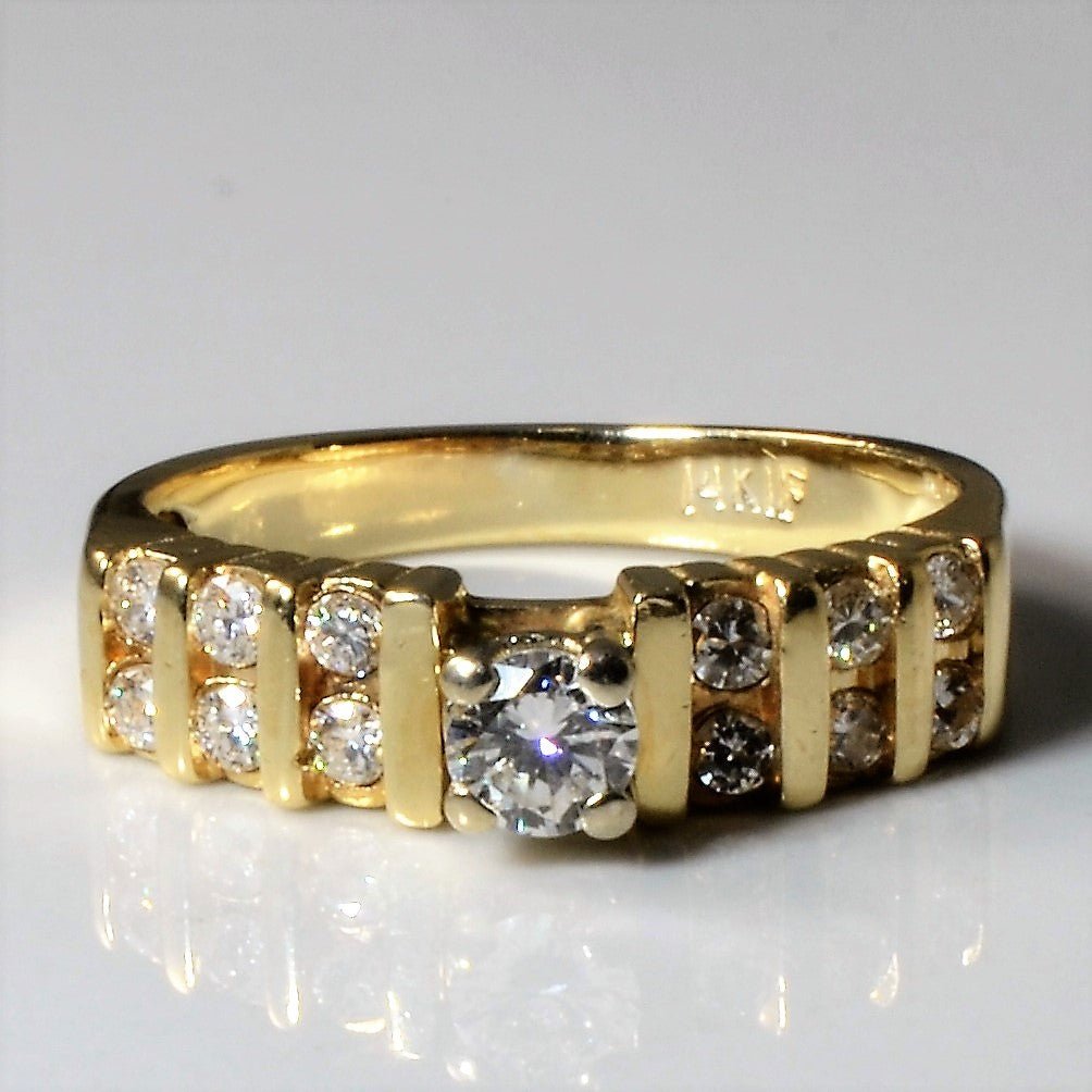 Tension Set Diamond Ring | 0.36ctw | SZ 5.25 | - 100 Ways