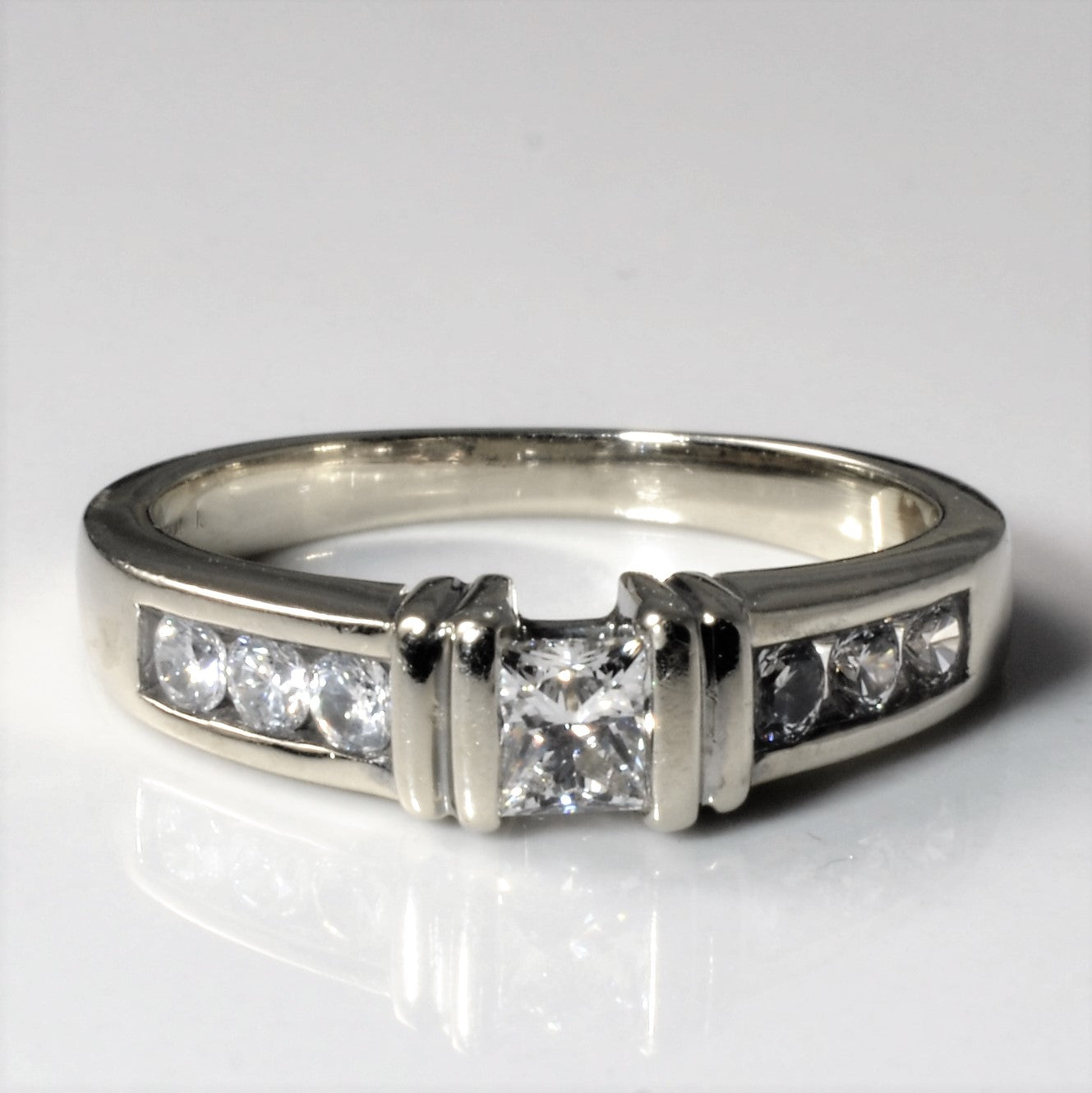 Tension Set Diamond Ring | 0.51ctw | SZ 5 | - 100 Ways