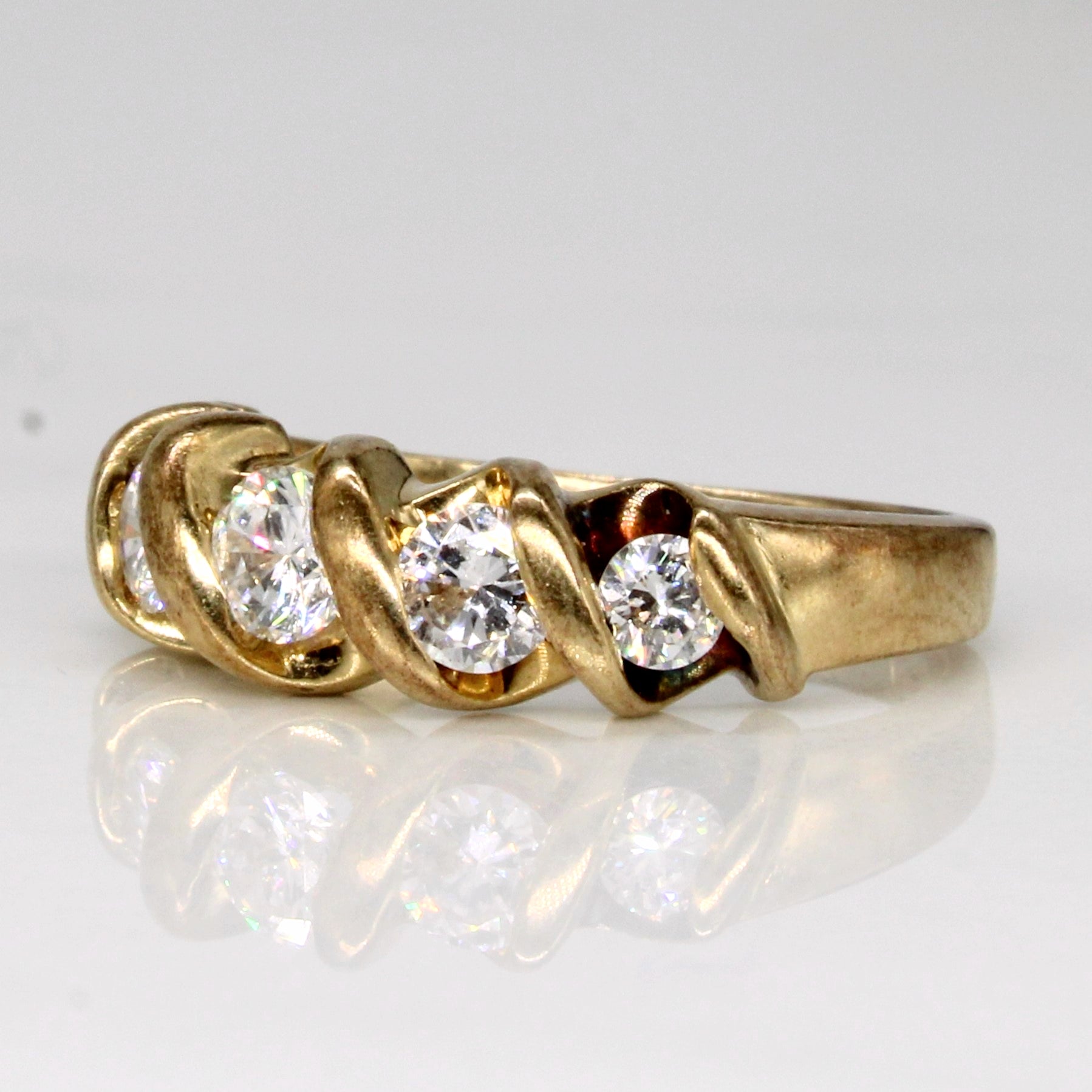 Tension Set Diamond Ring | 0.65ctw | SZ 4.5 | - 100 Ways