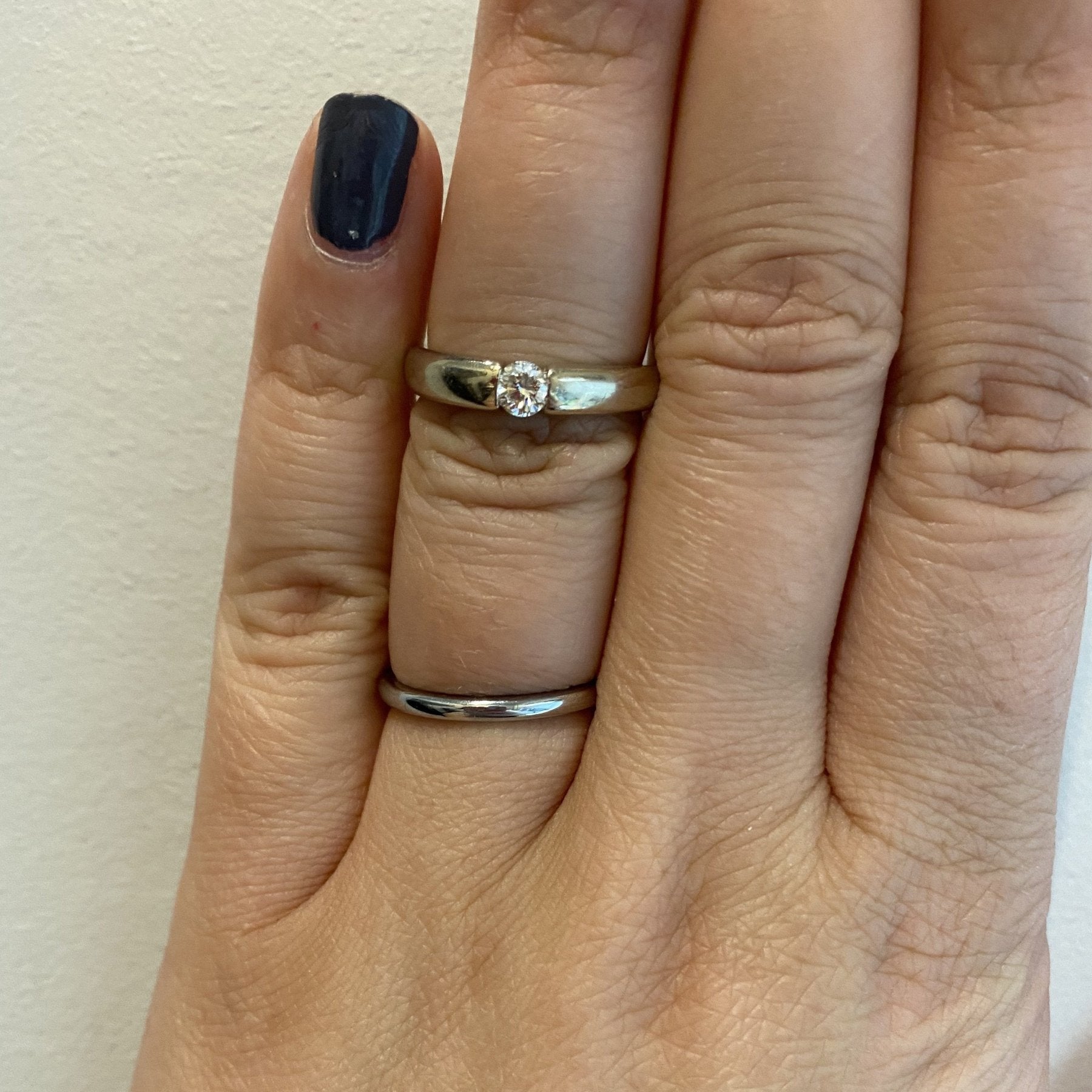 Tension Set Diamond Solitaire Ring | 0.23ct | SZ 6 | - 100 Ways