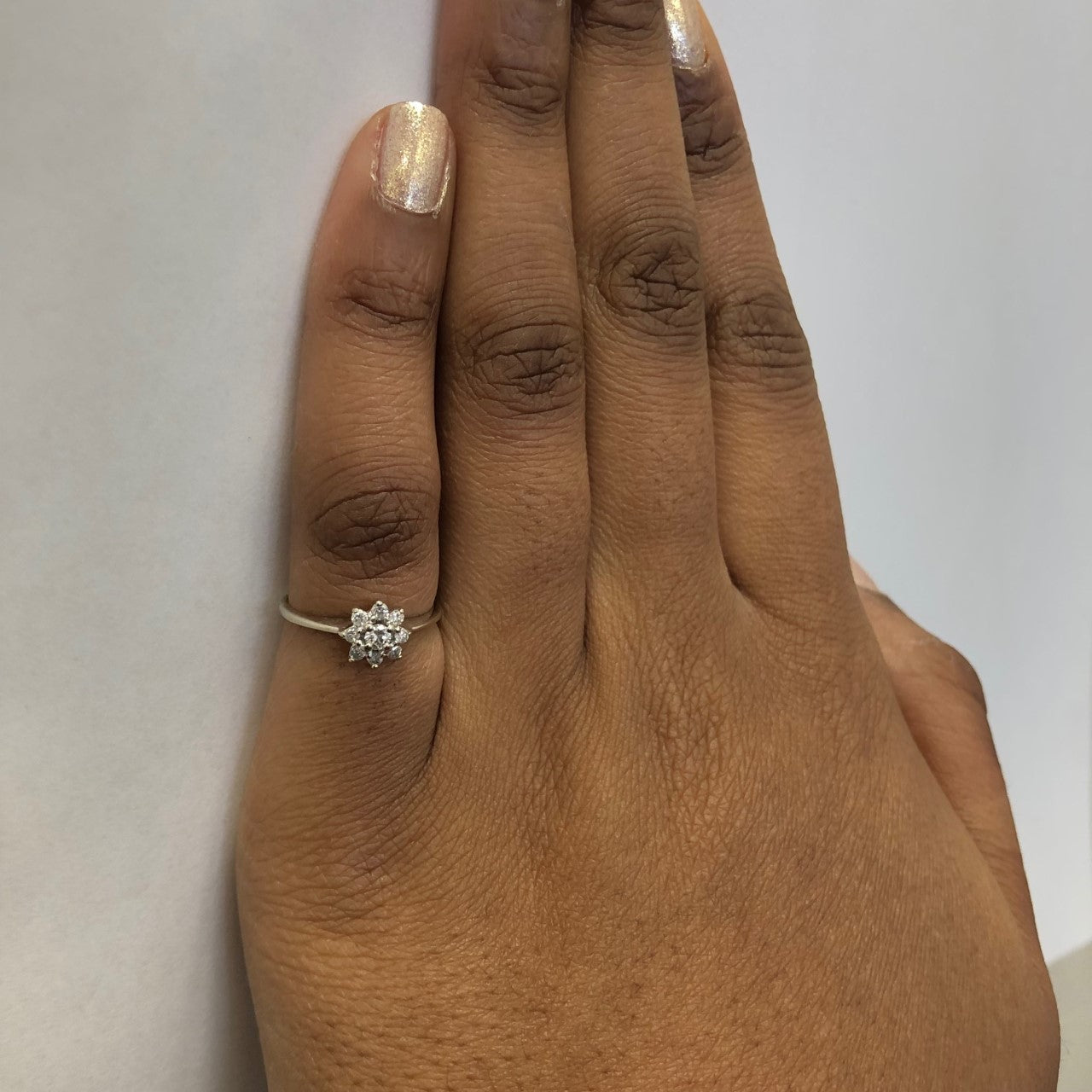 Cluster Star Burst Diamond Ring | 0.14ctw | SZ 5.25 |