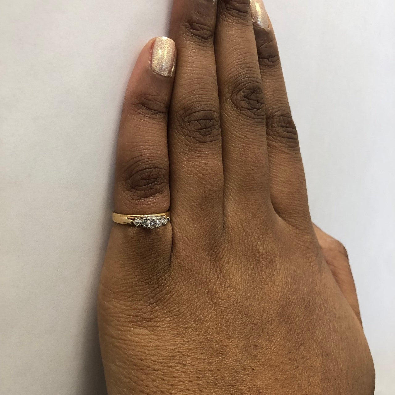 Diamond Cathedral Ring | 0.22ctw | SZ 5.5 |
