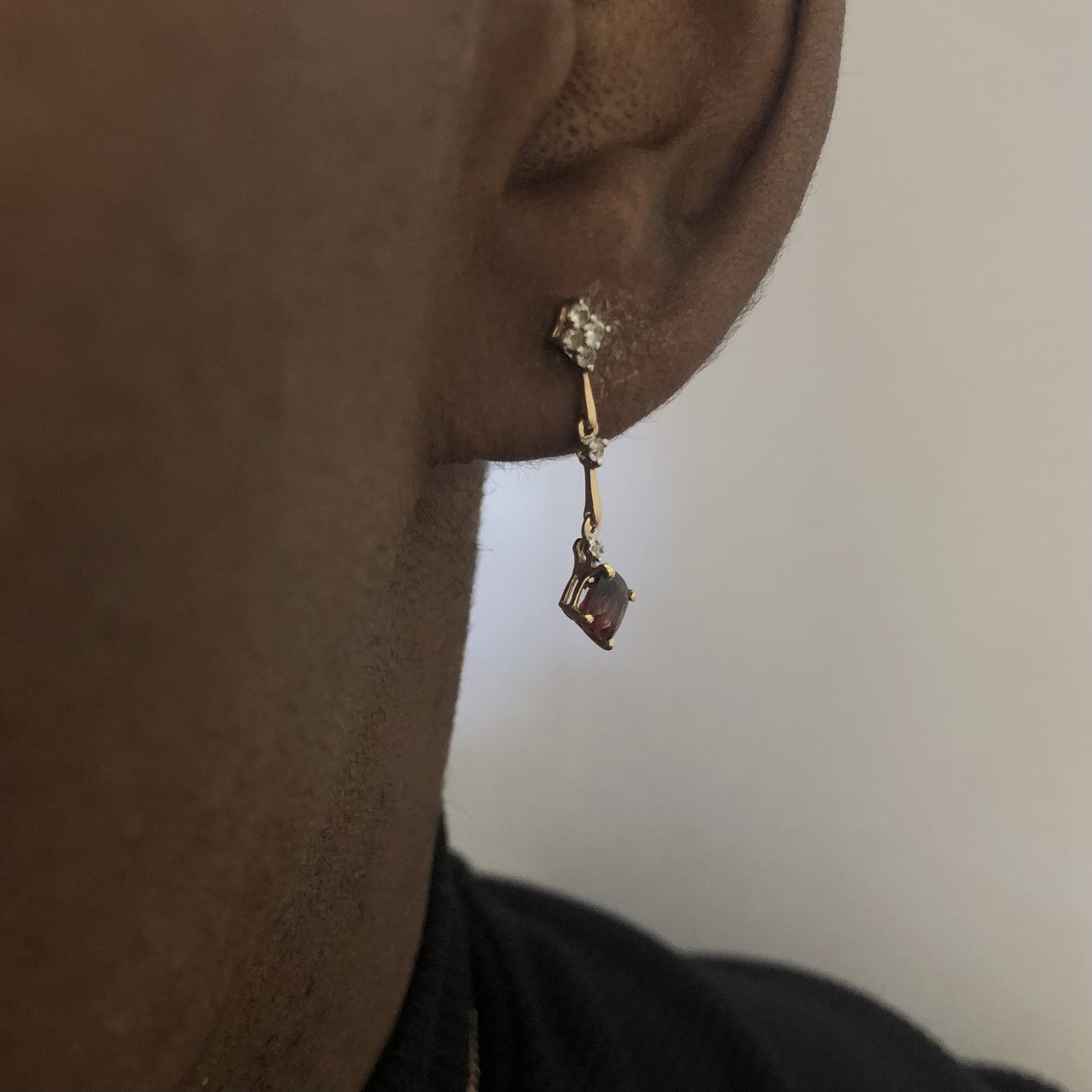 Multi Gem Geometric Dangle Earrings | 1.31ctw |