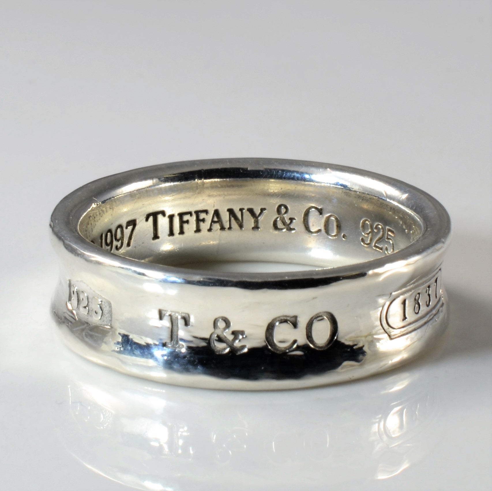 'Tiffany & Co.' 1837 Concave Ring | SZ 10.5 | - 100 Ways