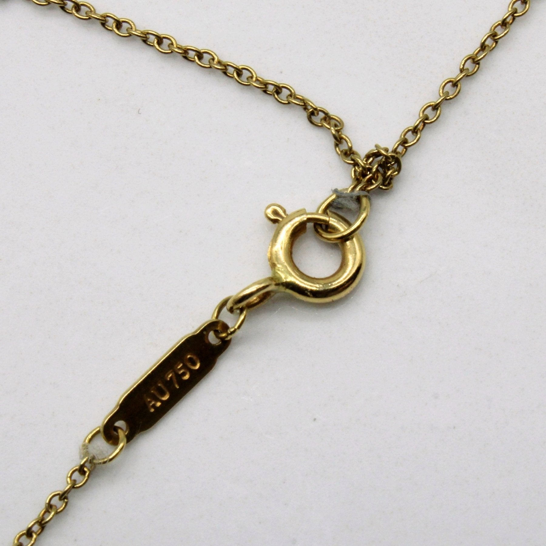 'Tiffany & Co' Infinity Pendant Necklace in 18k Gold | 16" | - 100 Ways
