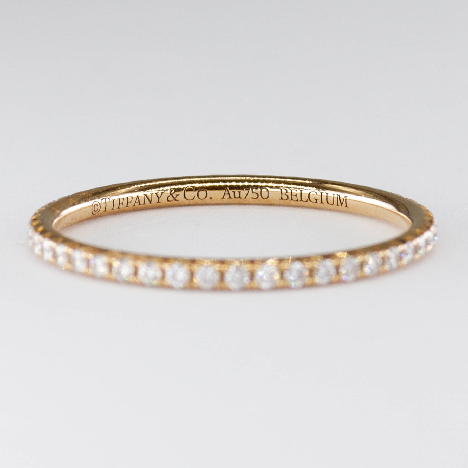 'Tiffany & Co.' Metro 18k Rose Gold Diamond Ring | 0.22ctw | SZ 6.5 - 100 Ways