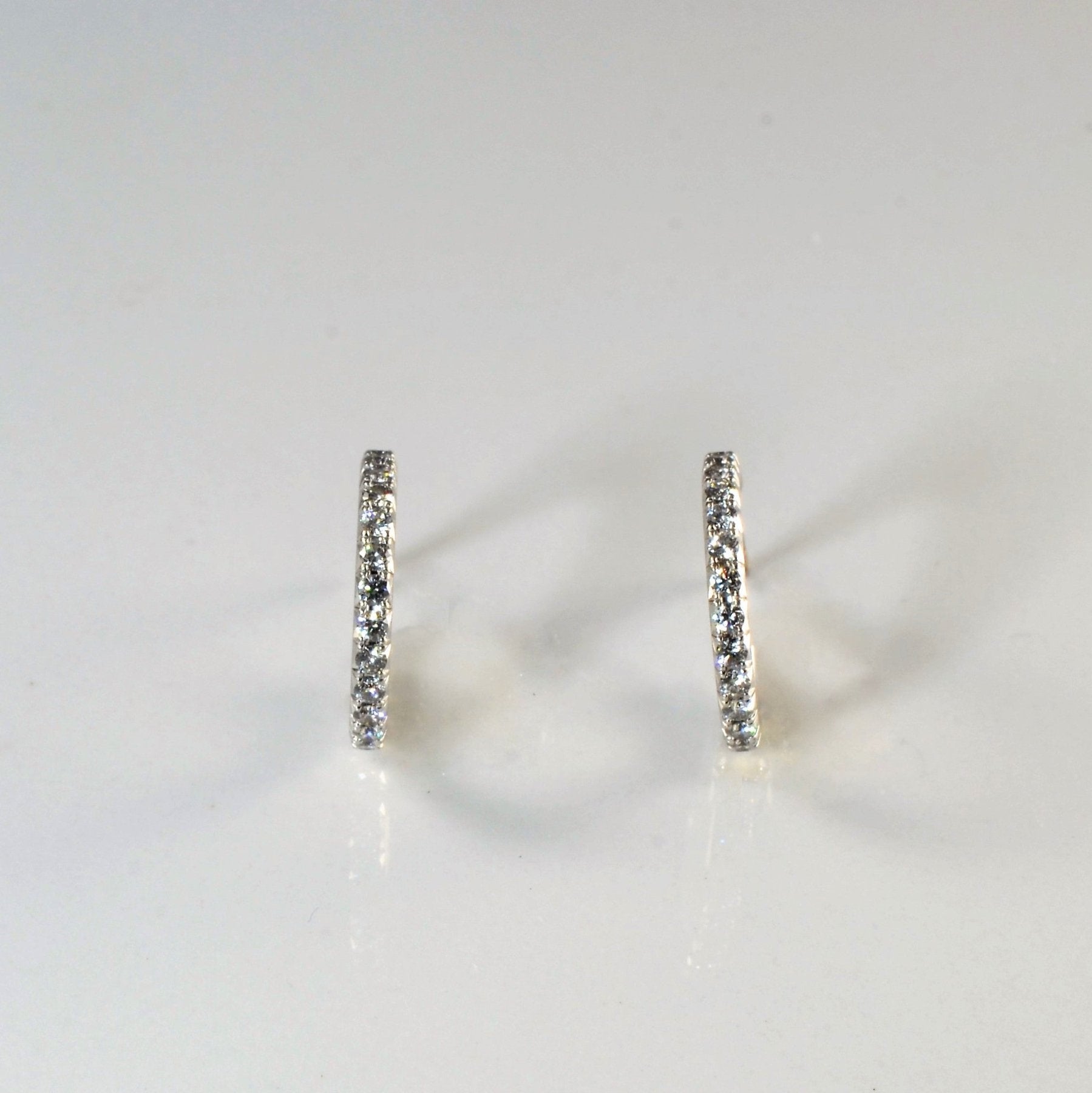 'Tiffany & Co.' Metro Diamond Hoop Earrings | 0.38ctw | - 100 Ways