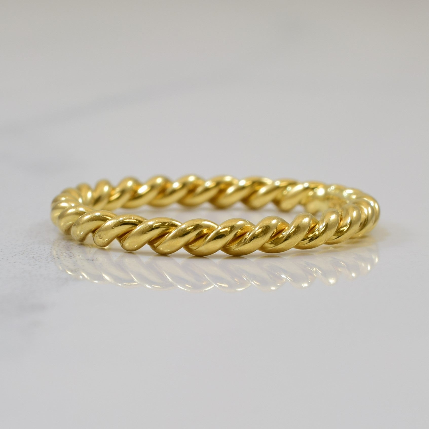 'Tiffany & Co' Narrow Twist Band | SZ 6.5 | - 100 Ways