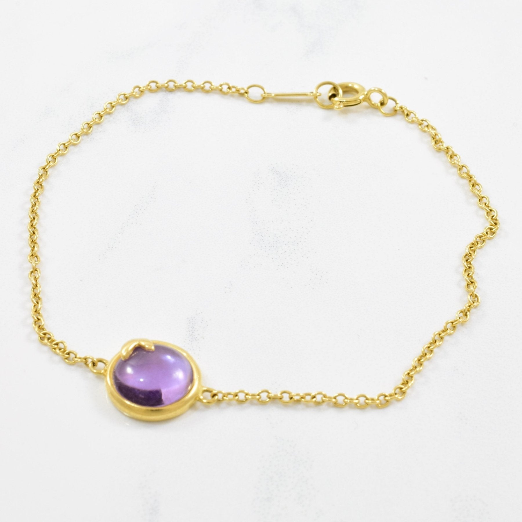 'Tiffany & Co.' Paloma Picasso Amethyst Olive Leaf Bracelet | 2.00ct | 7" | - 100 Ways