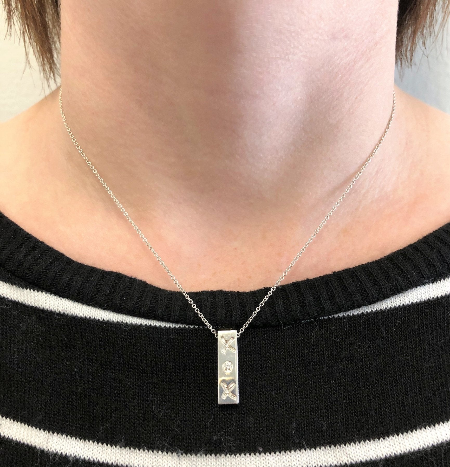 'Tiffany & Co.' Paloma Picasso Diamond XOX Necklace | 16" | - 100 Ways