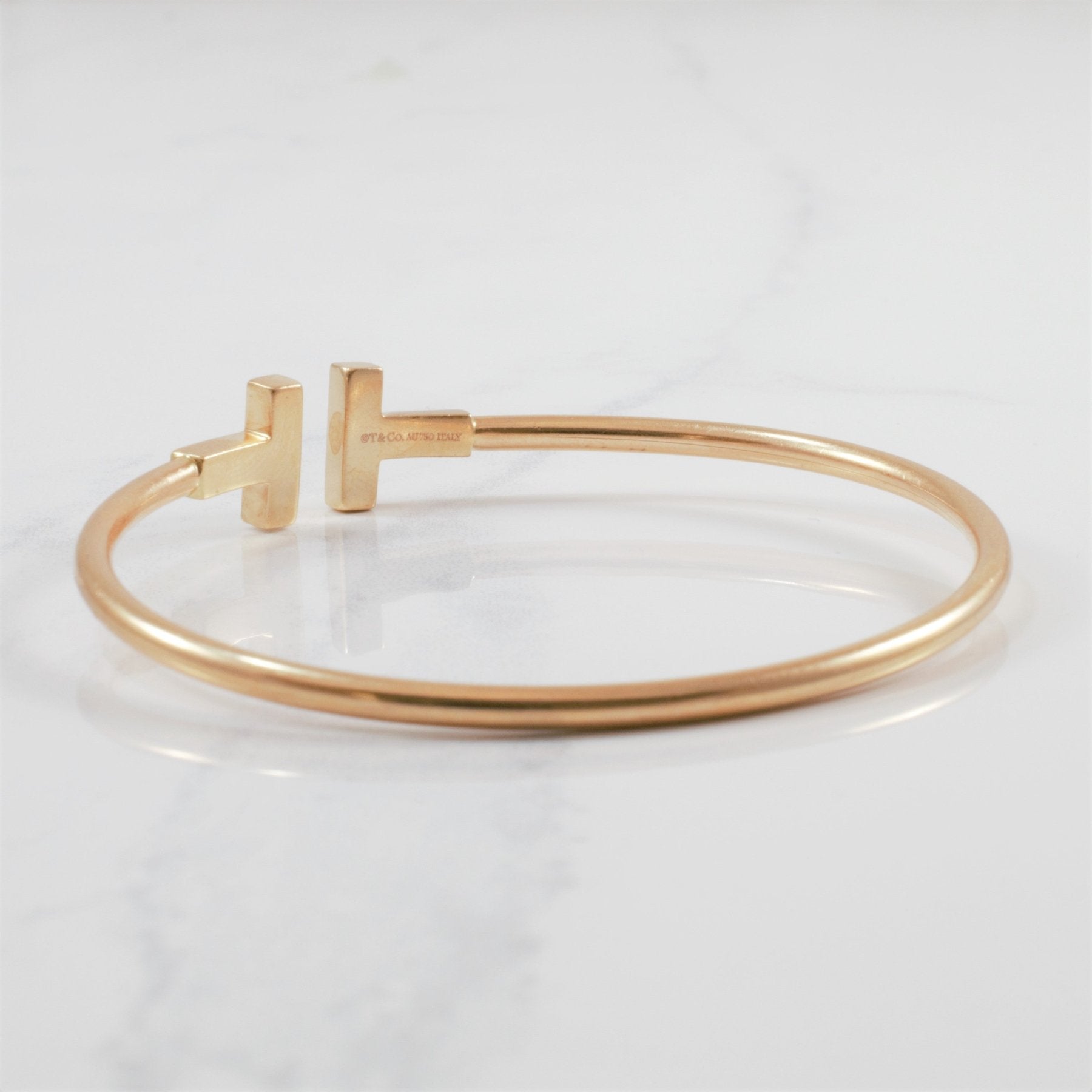 'Tiffany & Co.' Tiffany T Diamond Wire Bracelet | 0.27ctw | 7