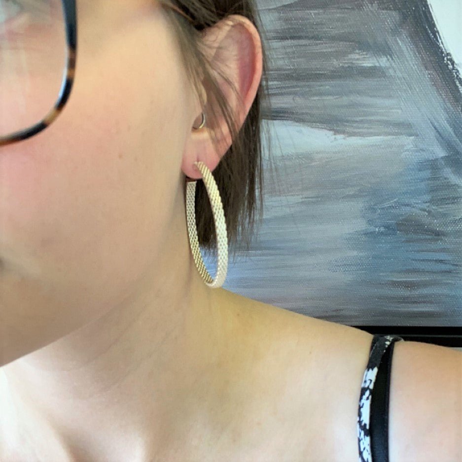 'Tiffany & Co.' Woven Hoops - 100 Ways