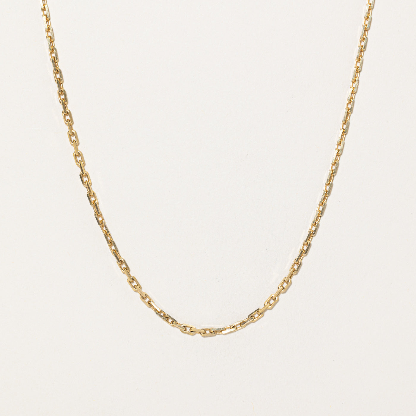 10K Rich Yellow Gold Cable Link Chain | 19.5"