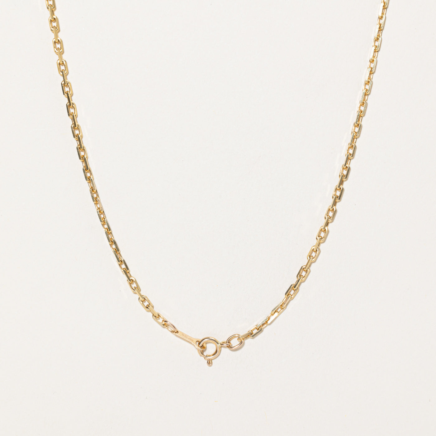 10K Rich Yellow Gold Cable Link Chain | 19.5"