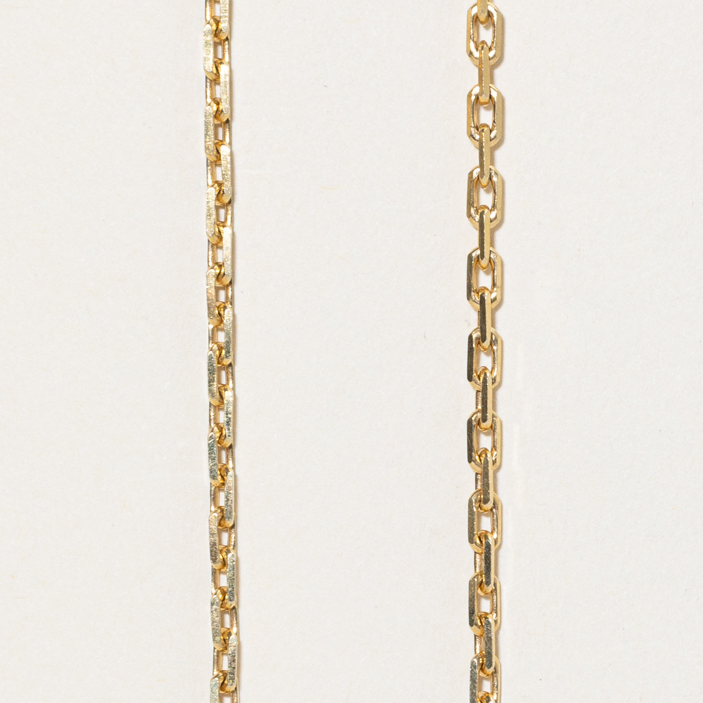 10K Rich Yellow Gold Cable Link Chain | 19.5"