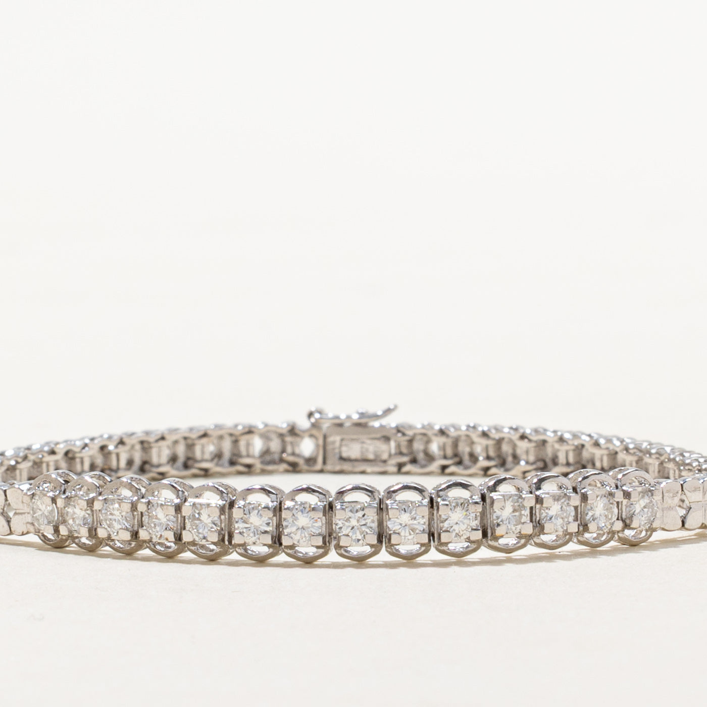 18k White Gold Diamond Butterfly Link Bracelet | 1.05ctw | 6.5"