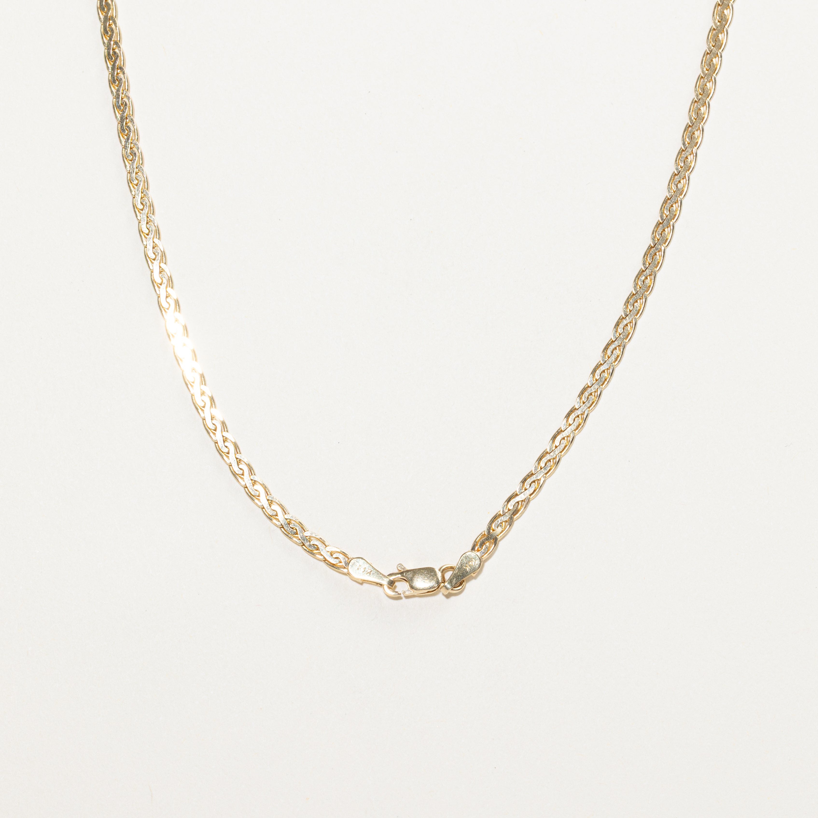 Yellow Gold Diamond Braid Pendant Necklace | 0.50ctw | 16"