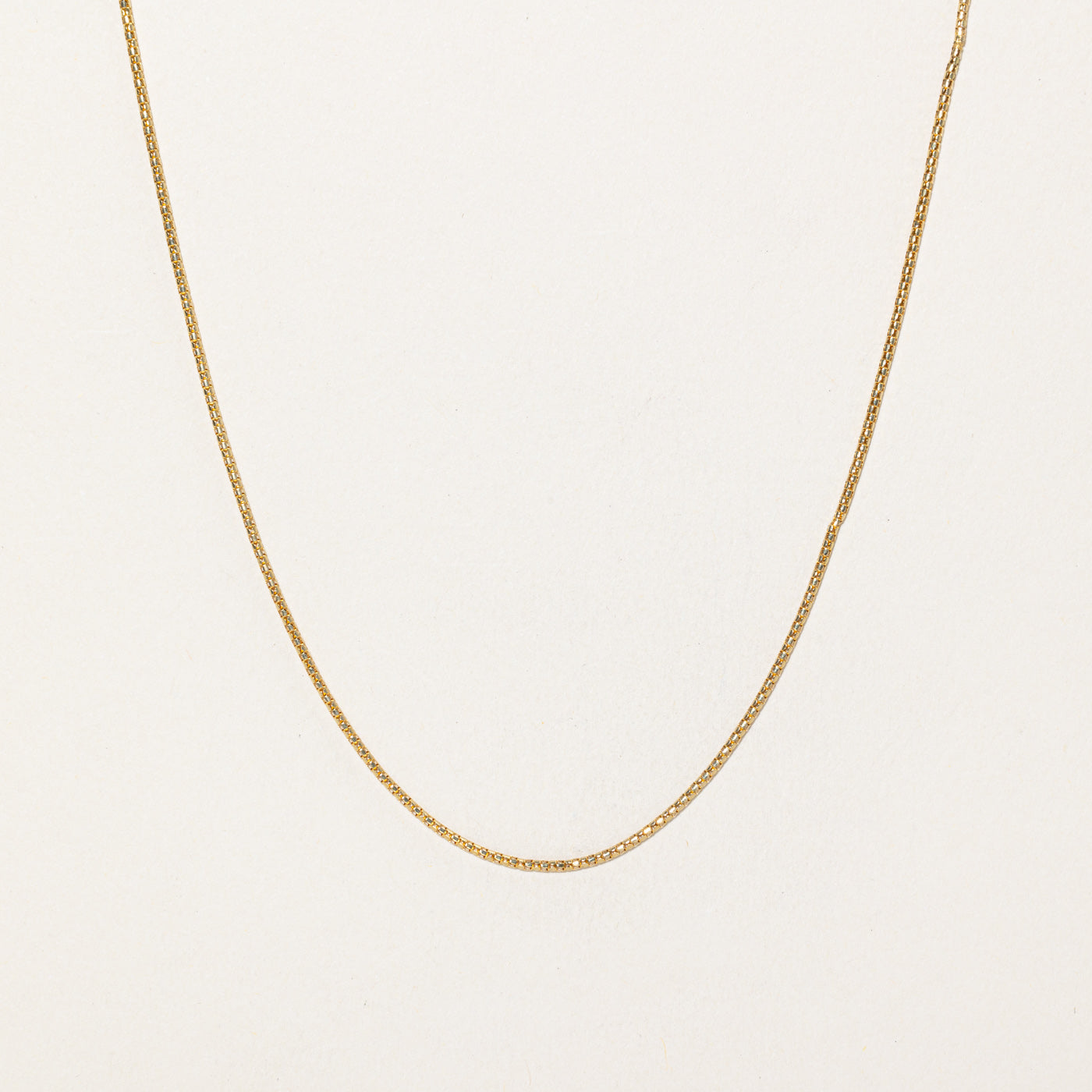 14K Rich Yellow Gold Thin Snake Chain | 21.5"