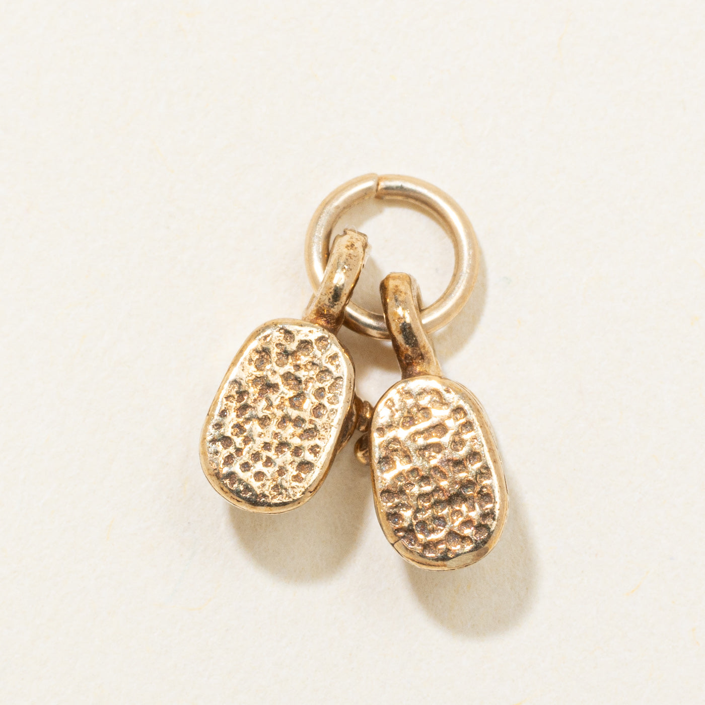 10k Yellow Gold Baby Shoes Charm