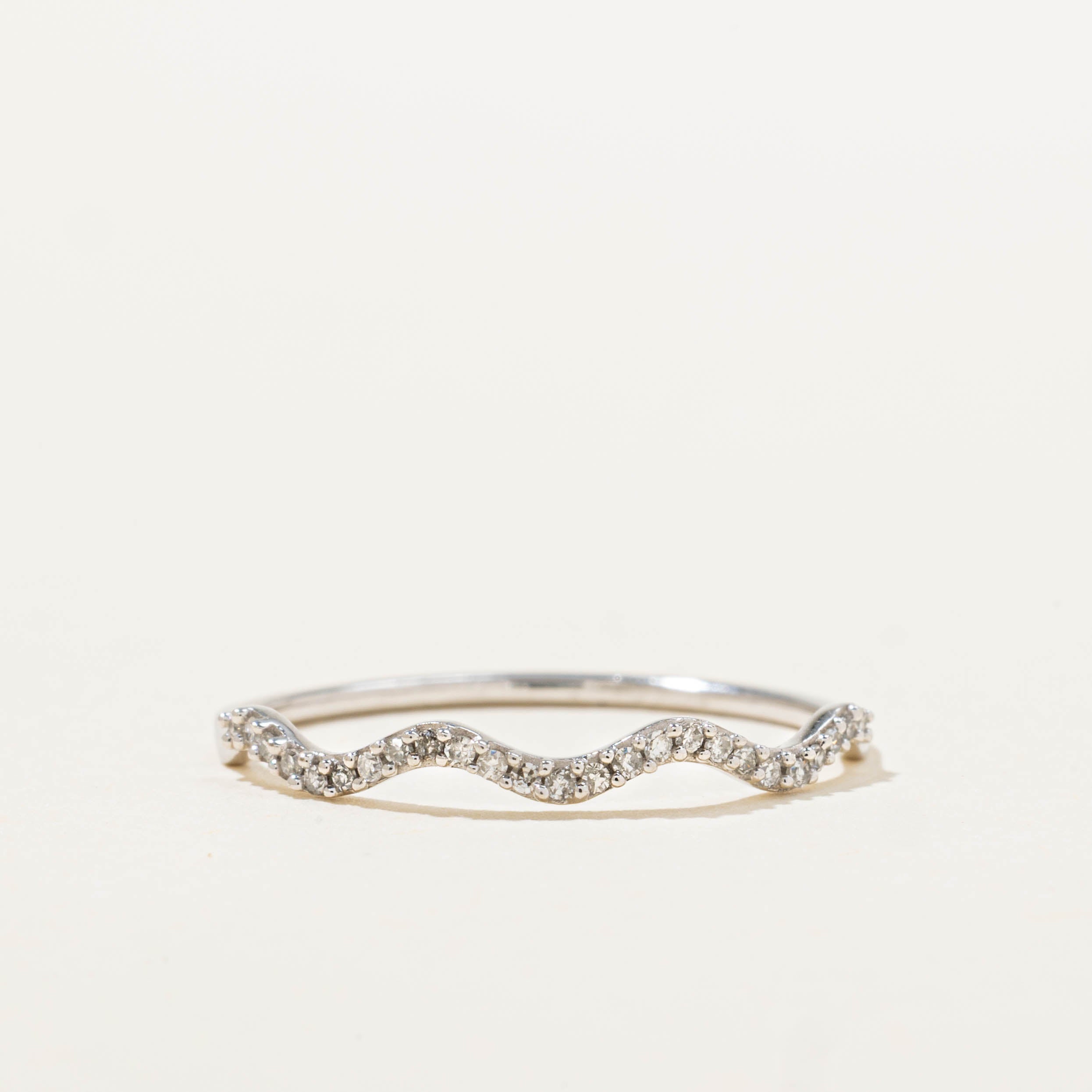 10k Diamond Wave Design Band | SZ 7