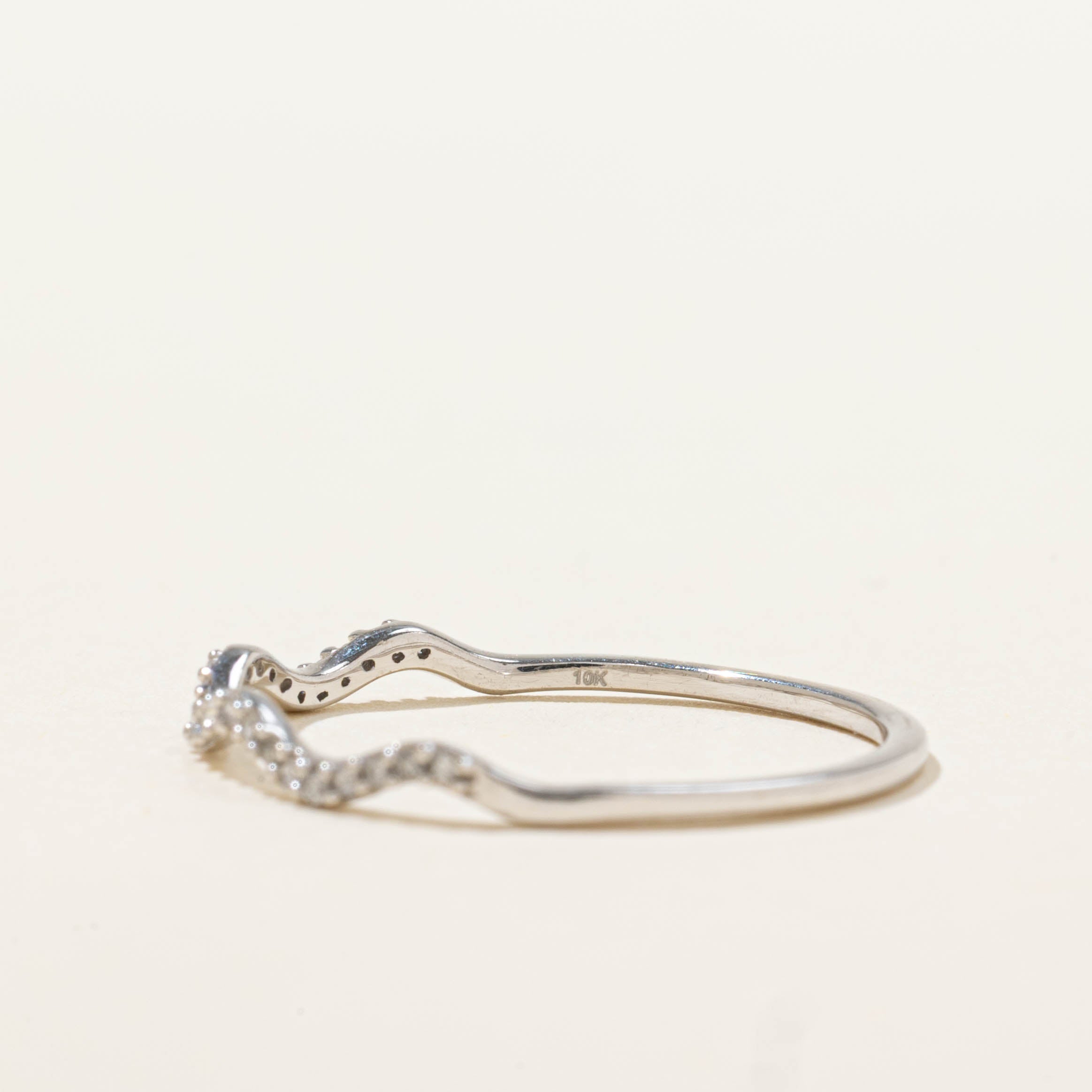 10k Diamond Wave Design Band | SZ 7