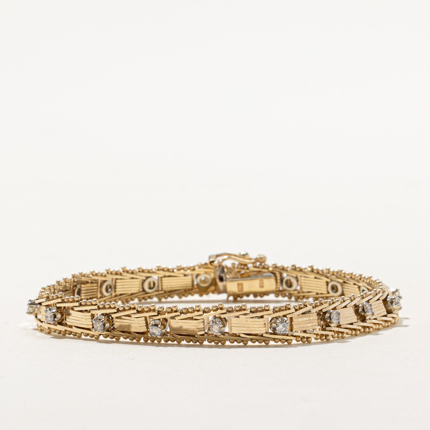 Diamond Fancy Link Bracelet | 0.57ctw | 7"