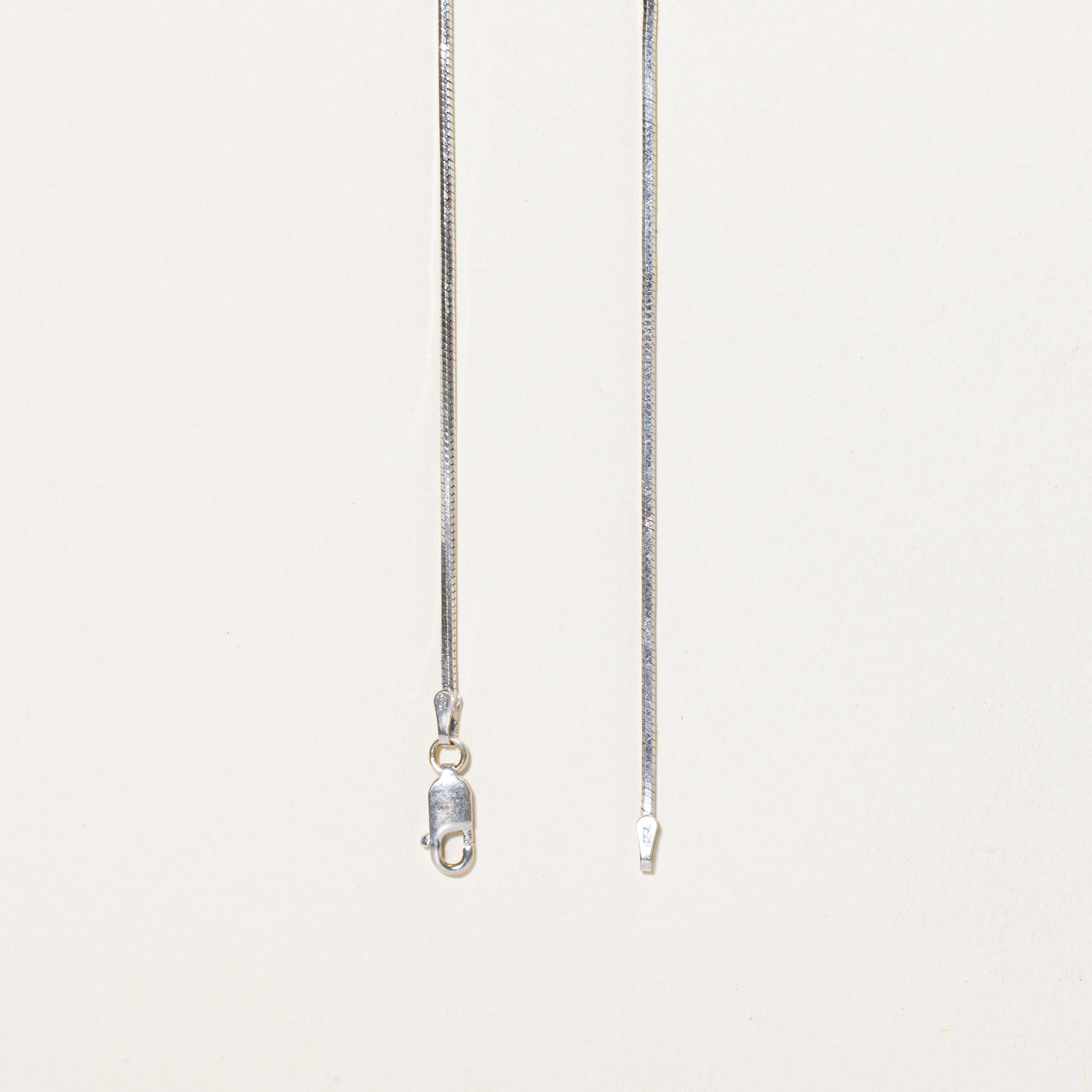 18K White Gold Snake Chain | 20"