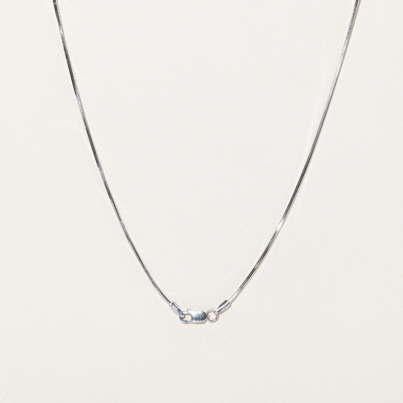 10K White Gold Snake Chain | 15"