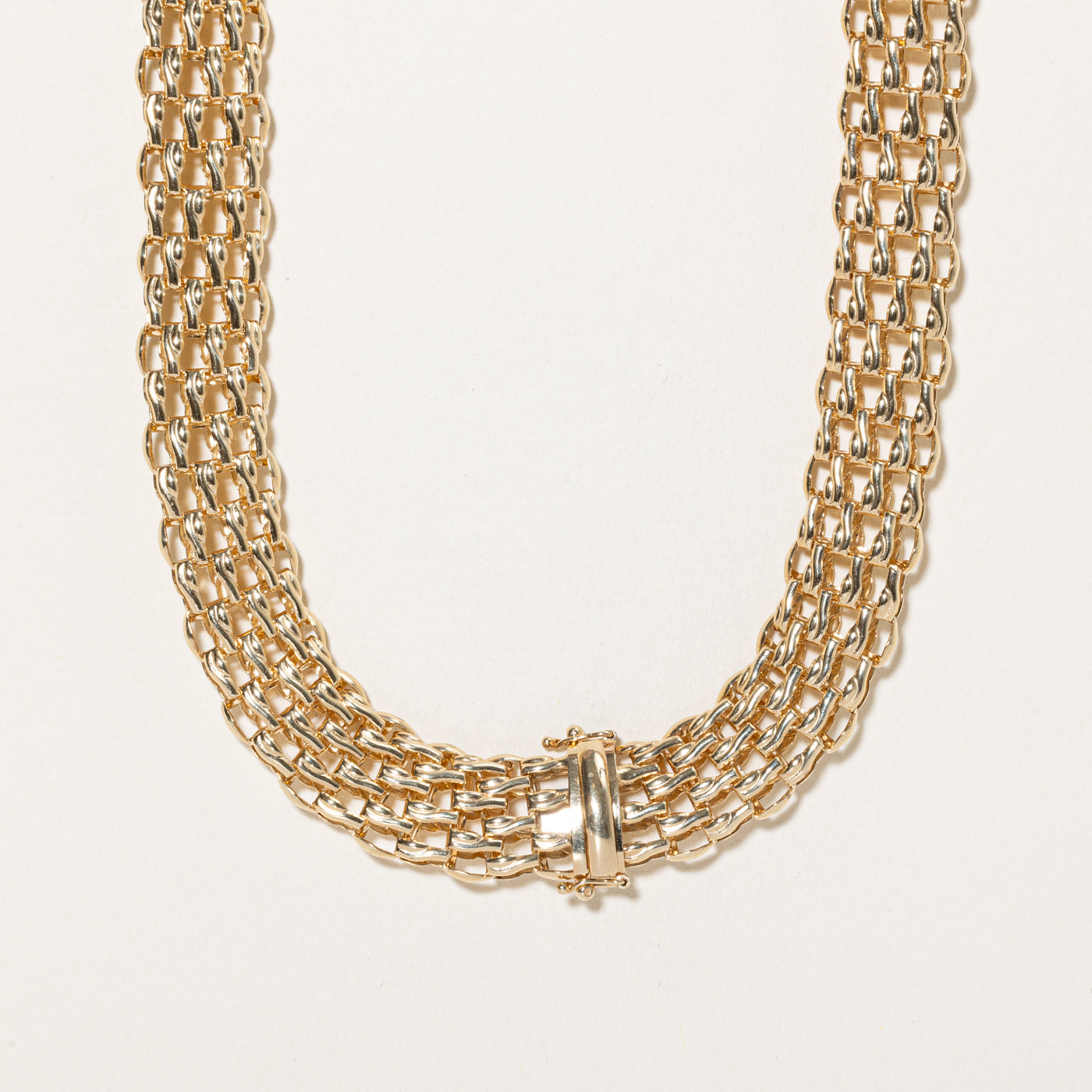 14K Yellow Gold Panther Link Chain | 19.5"
