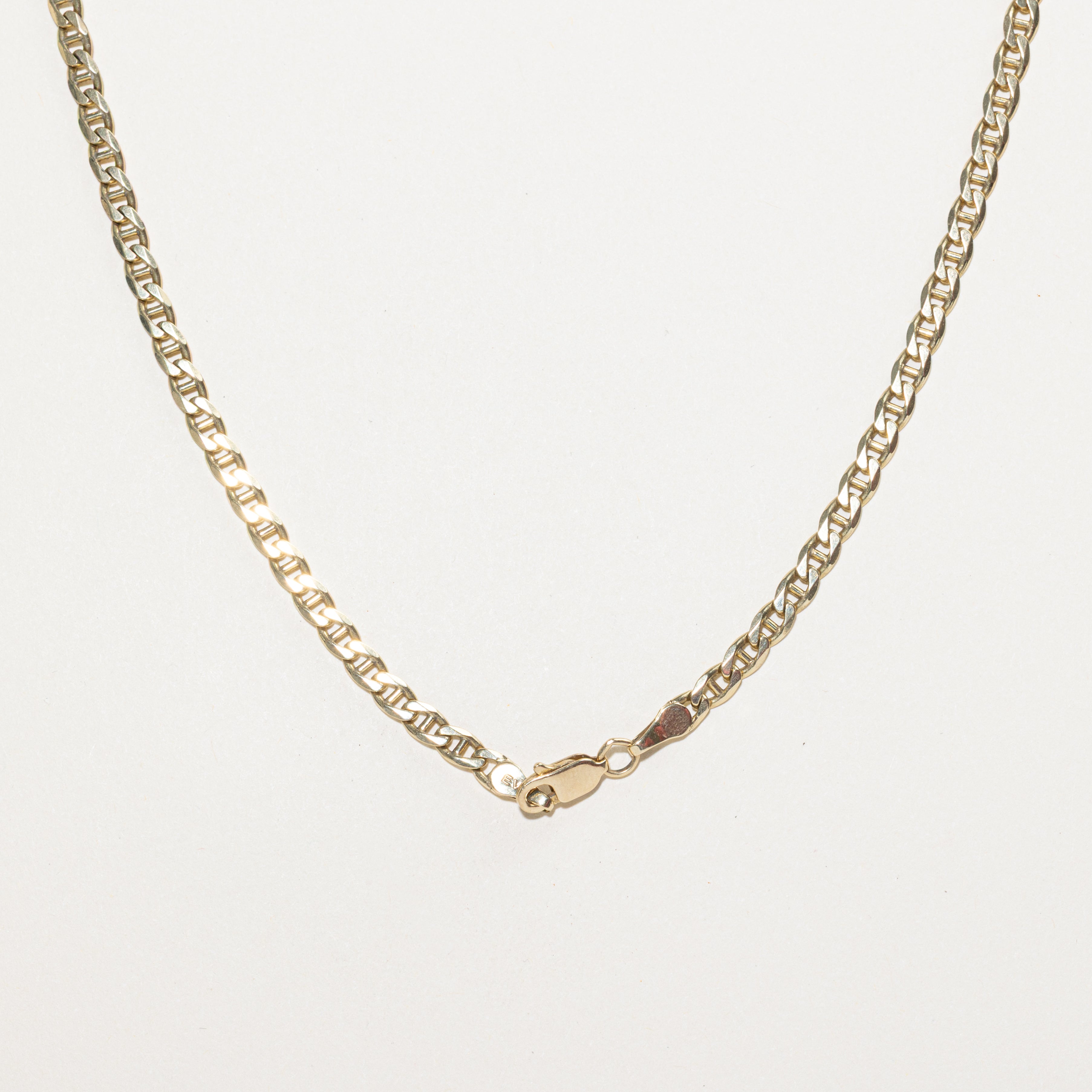 10k Yellow Gold Anchor Chain | 21"