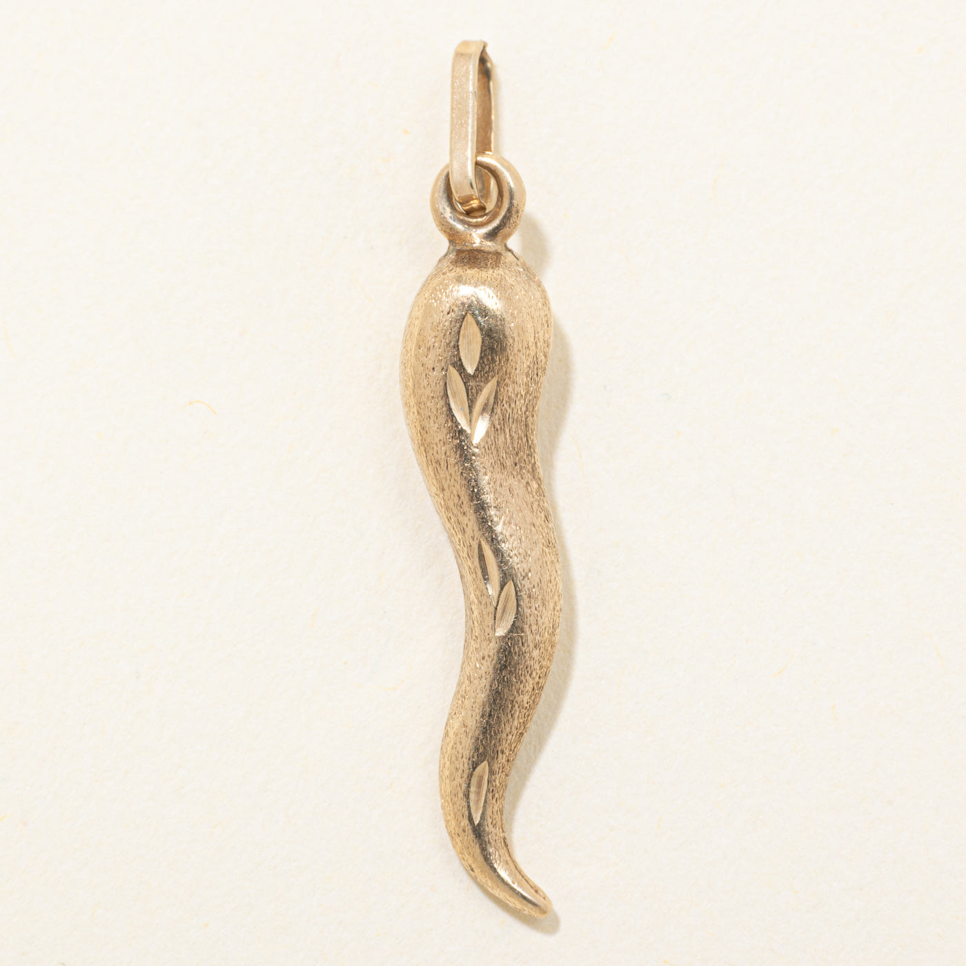 10k Yellow Gold Cornicello Pendant