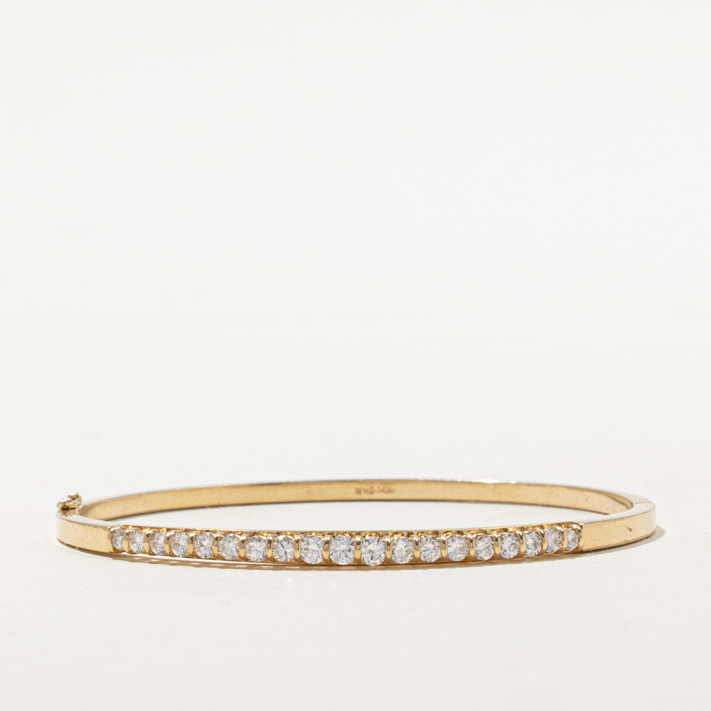 Semi Eternity Diamond Bangle | 1.01ctw | 7"