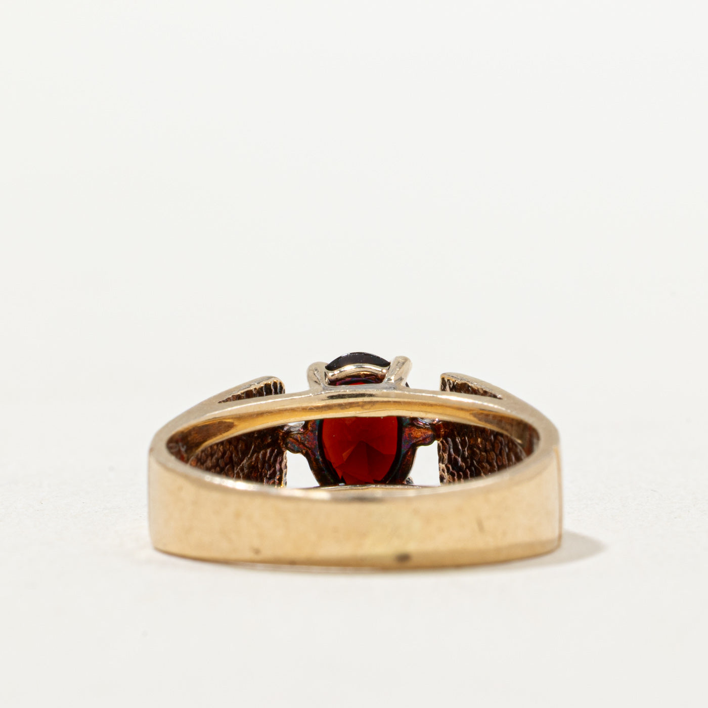 Solitaire Oval Cut Garnet Ring | 0.75ct | SZ 5