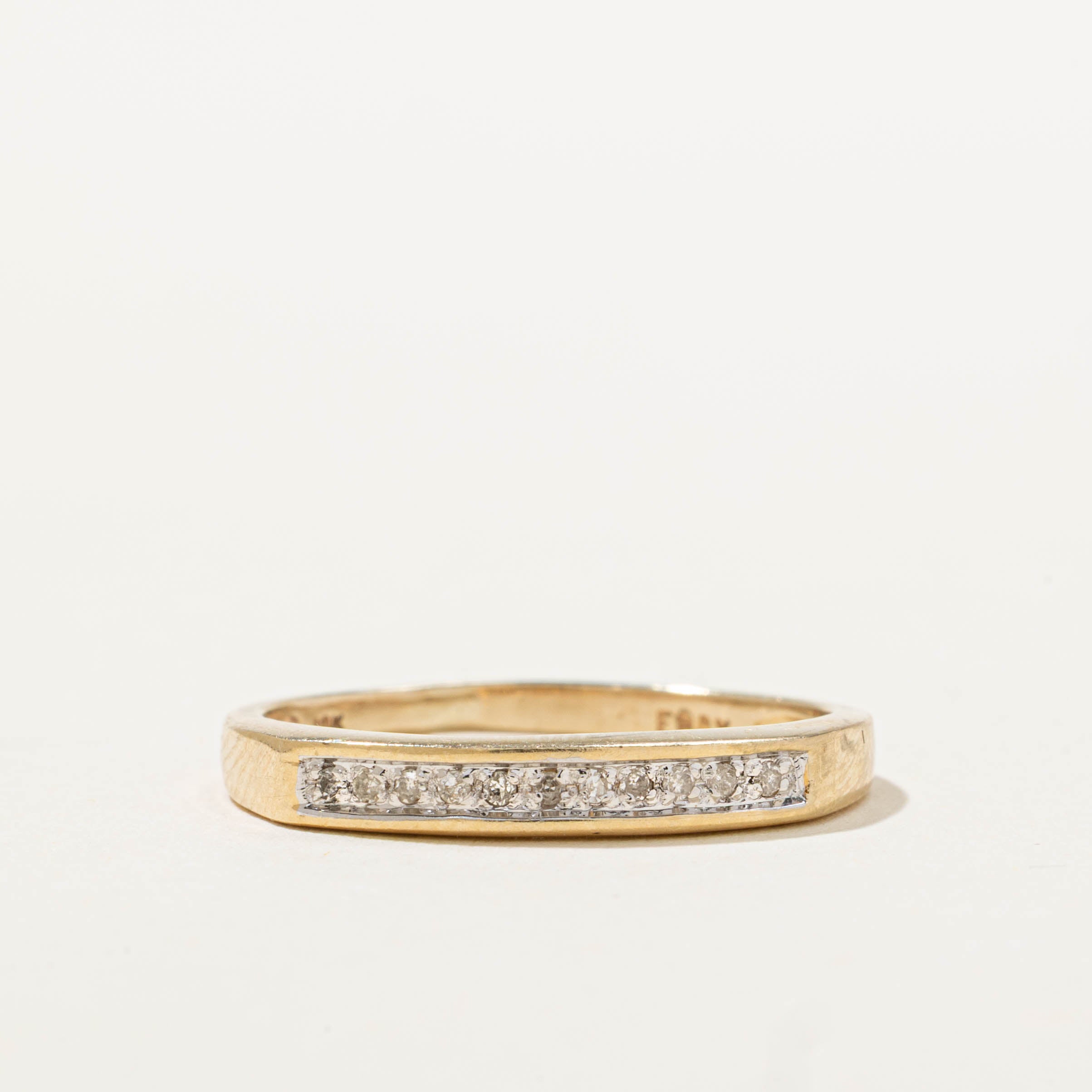 10k Semi Eternity Single Cut Diamond Band | SZ 6.5