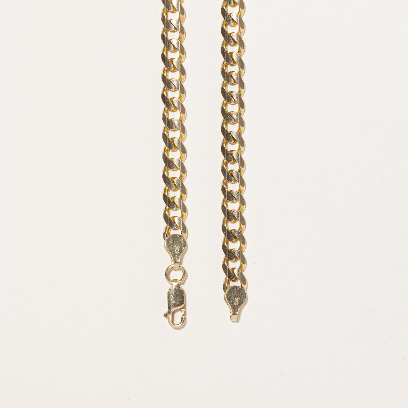 10K Yellow Gold Curb Link Chain | 20"
