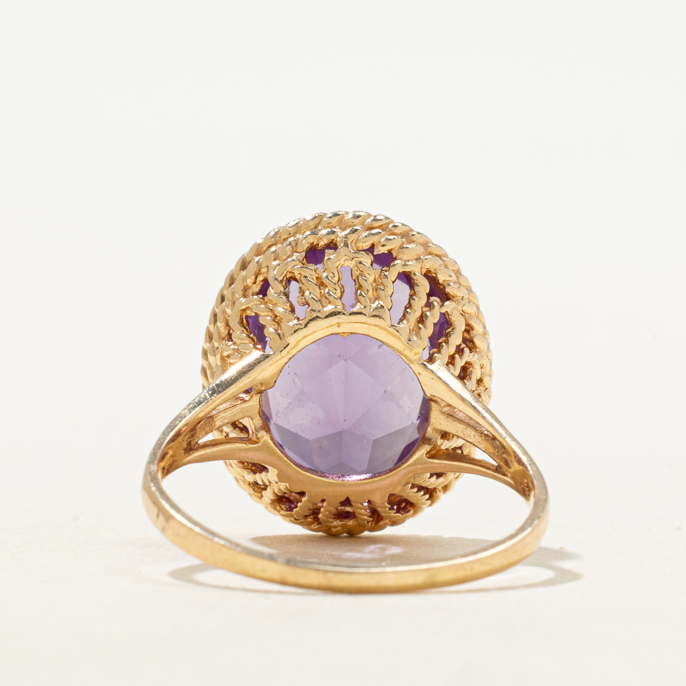 Synthetic Colour Change Sapphire Cocktail Ring | 8.65ct | SZ 8.5