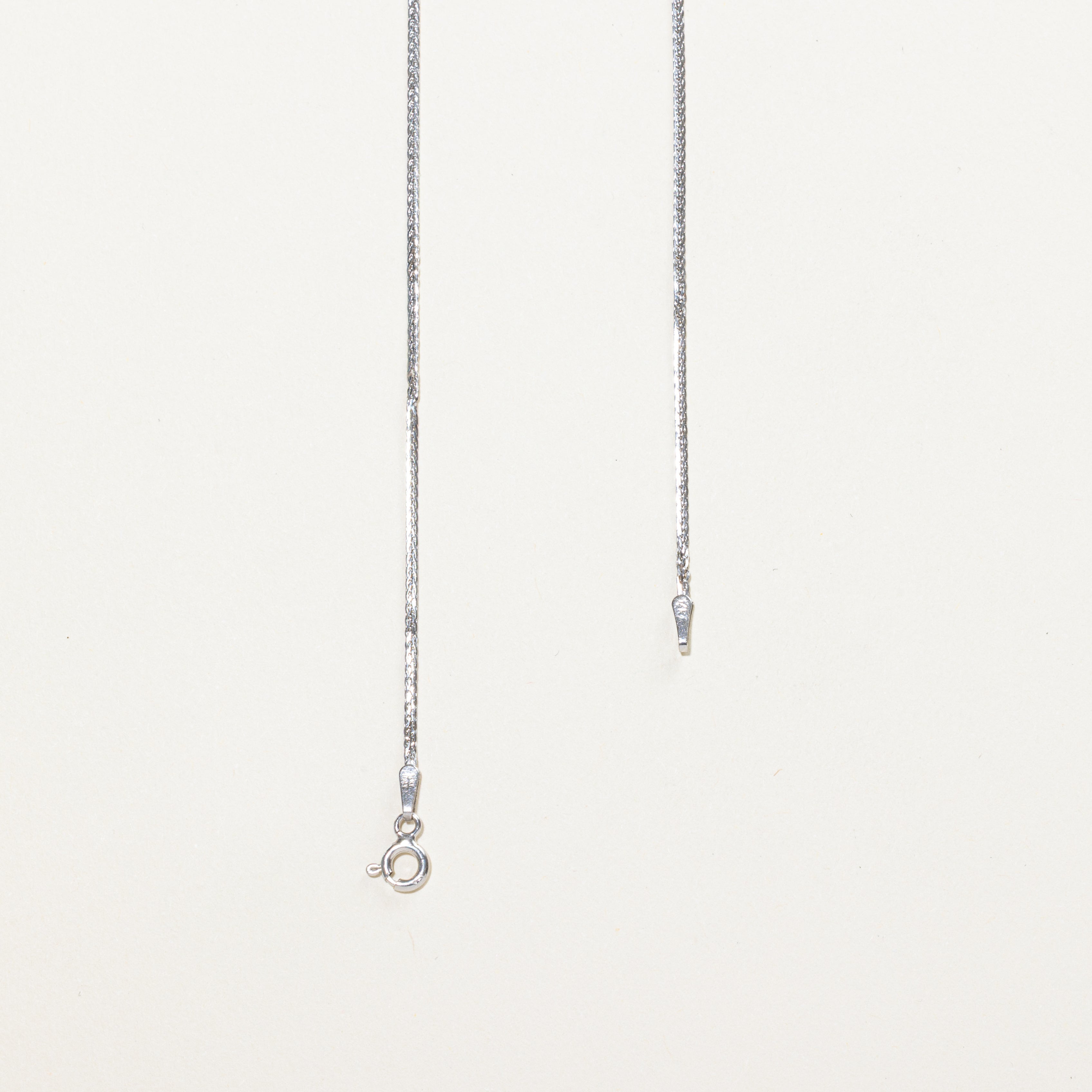 White Gold Diamond Clusters Pendant Necklace | 0.86ct | 17"