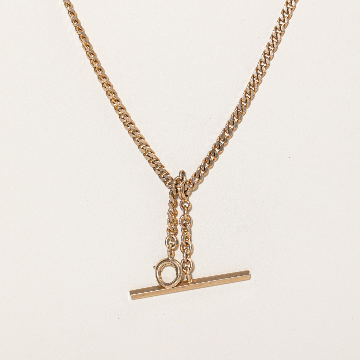 Collier à fermoir coulissant en or rose 14 carats | 49,5 cm
