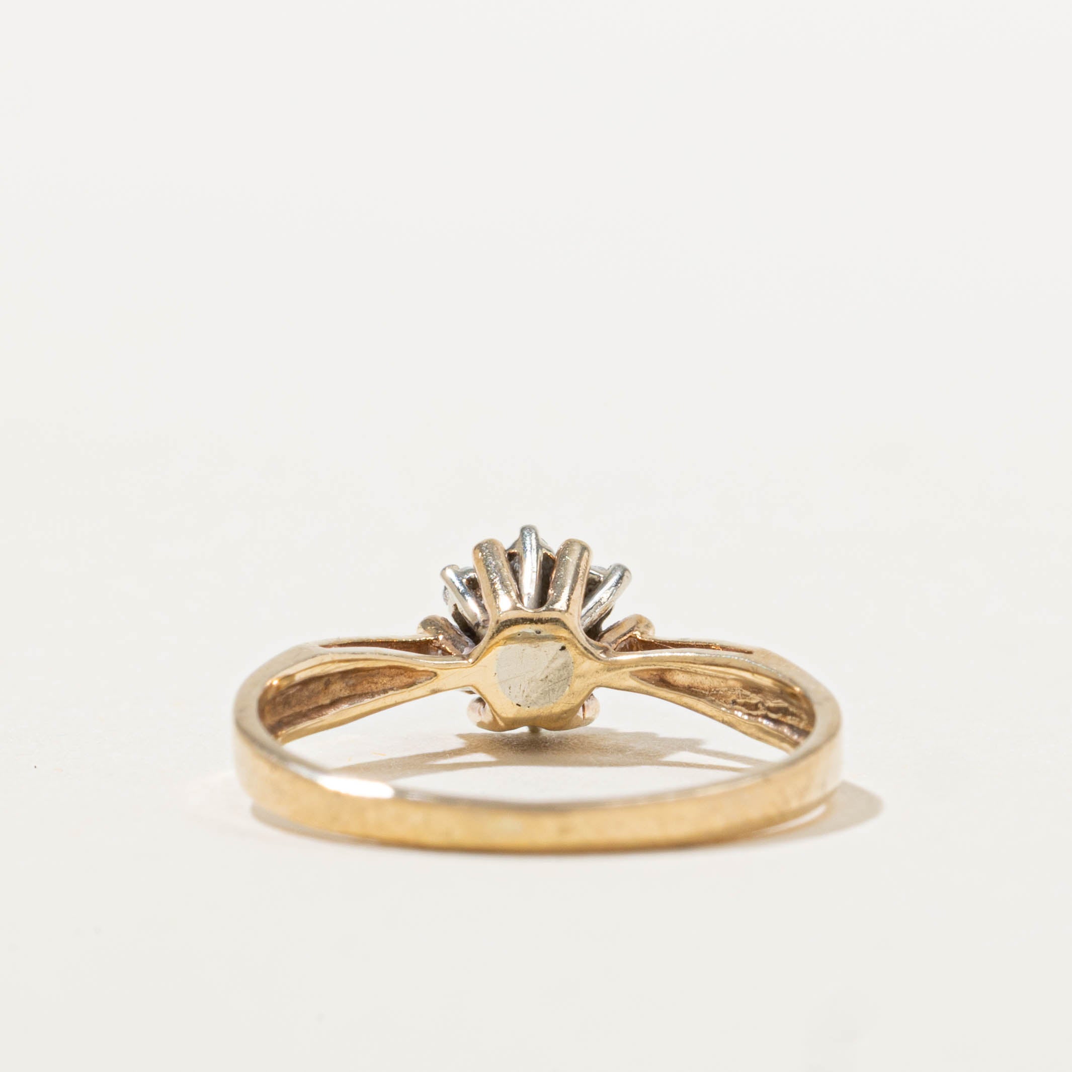 10k Diamond Flower Cluster Ring | SZ 3.75