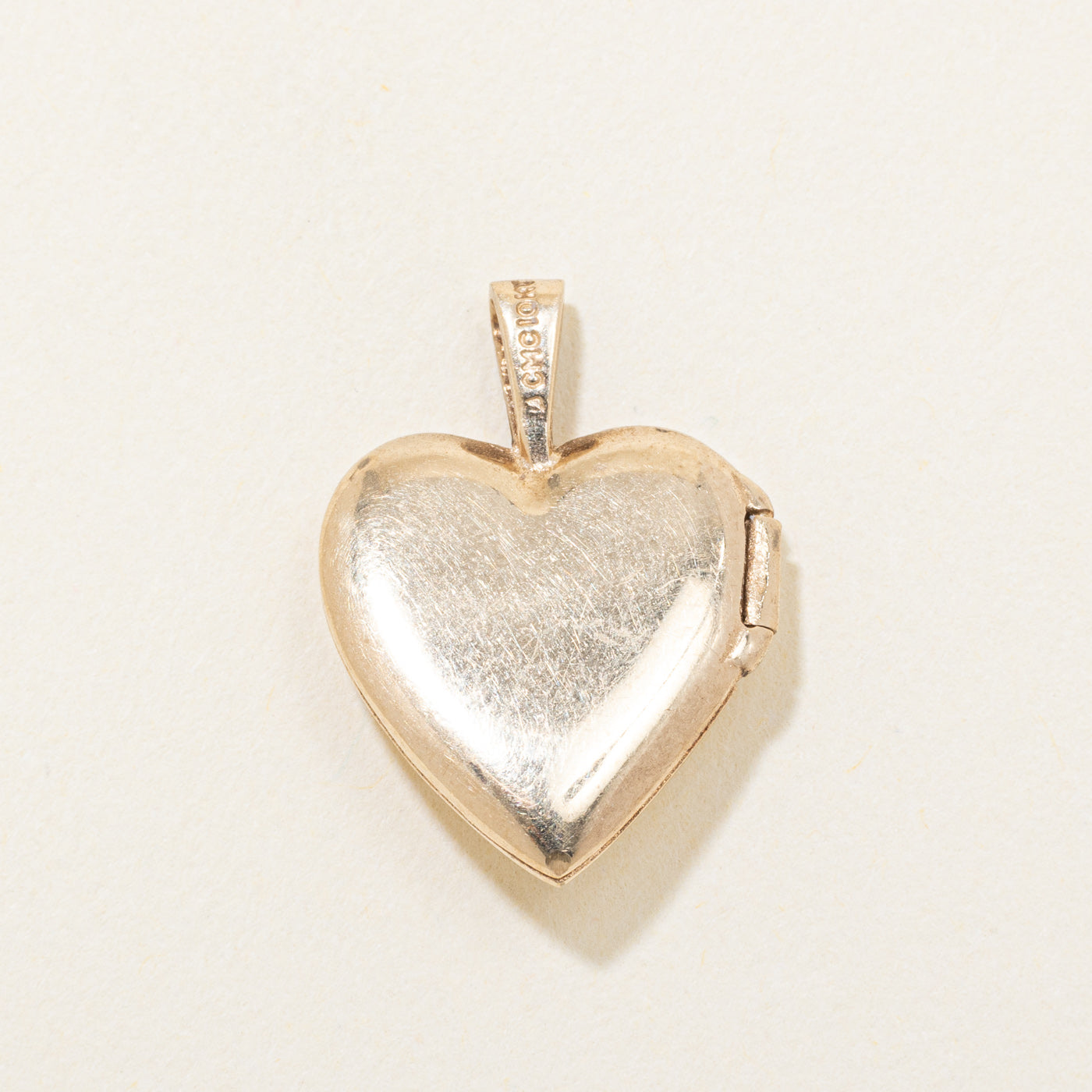 10k Diamond Engraved Heart Locket
