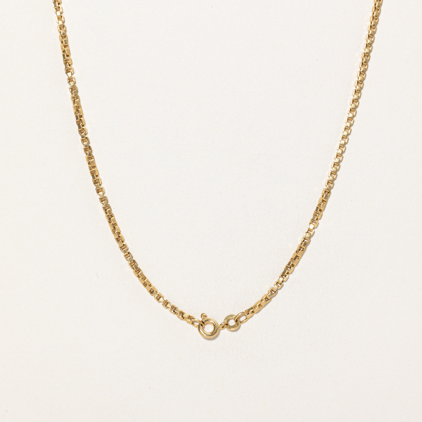 18K Yellow Gold Box Link Chain | 20.5"