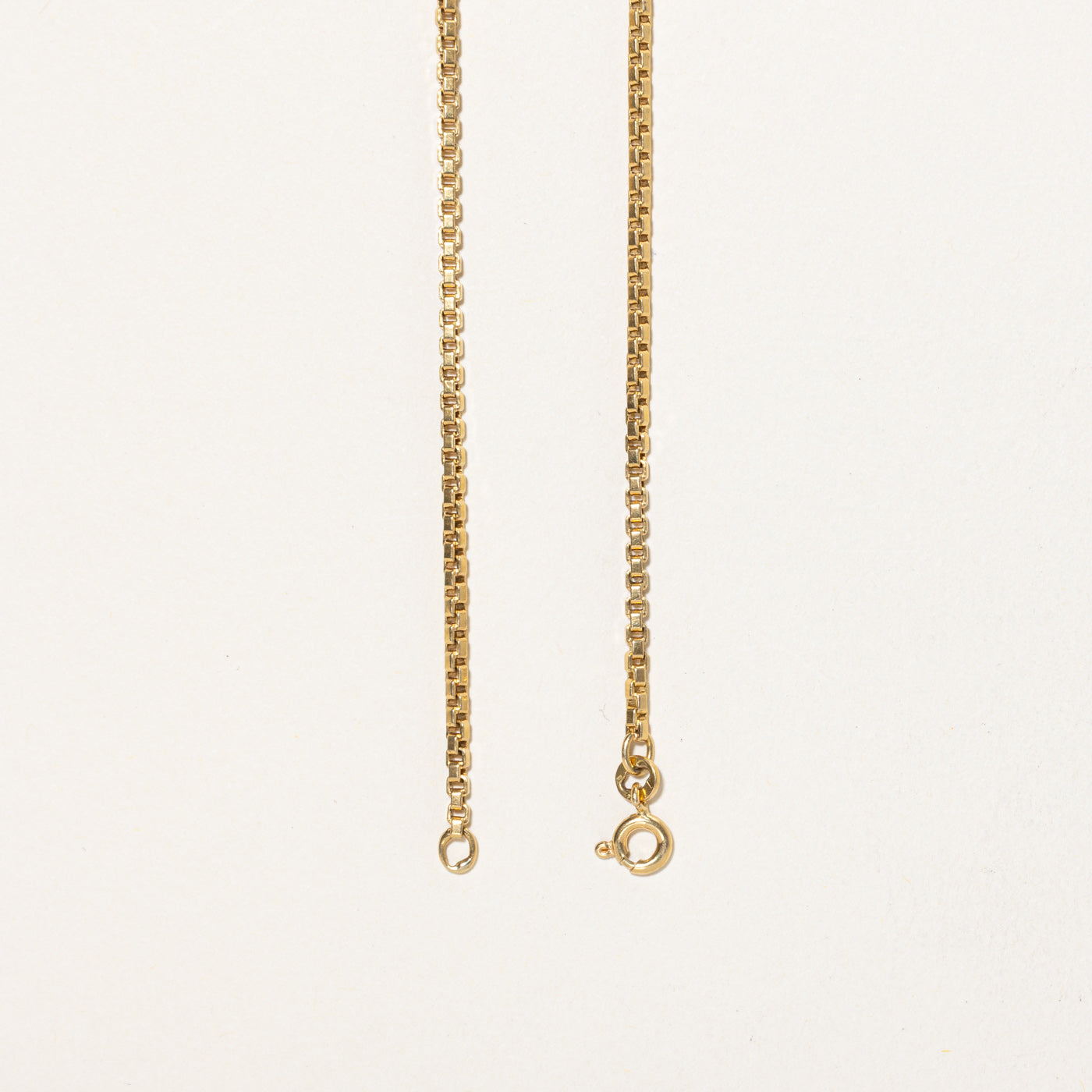 18K Yellow Gold Box Link Chain | 20.5"